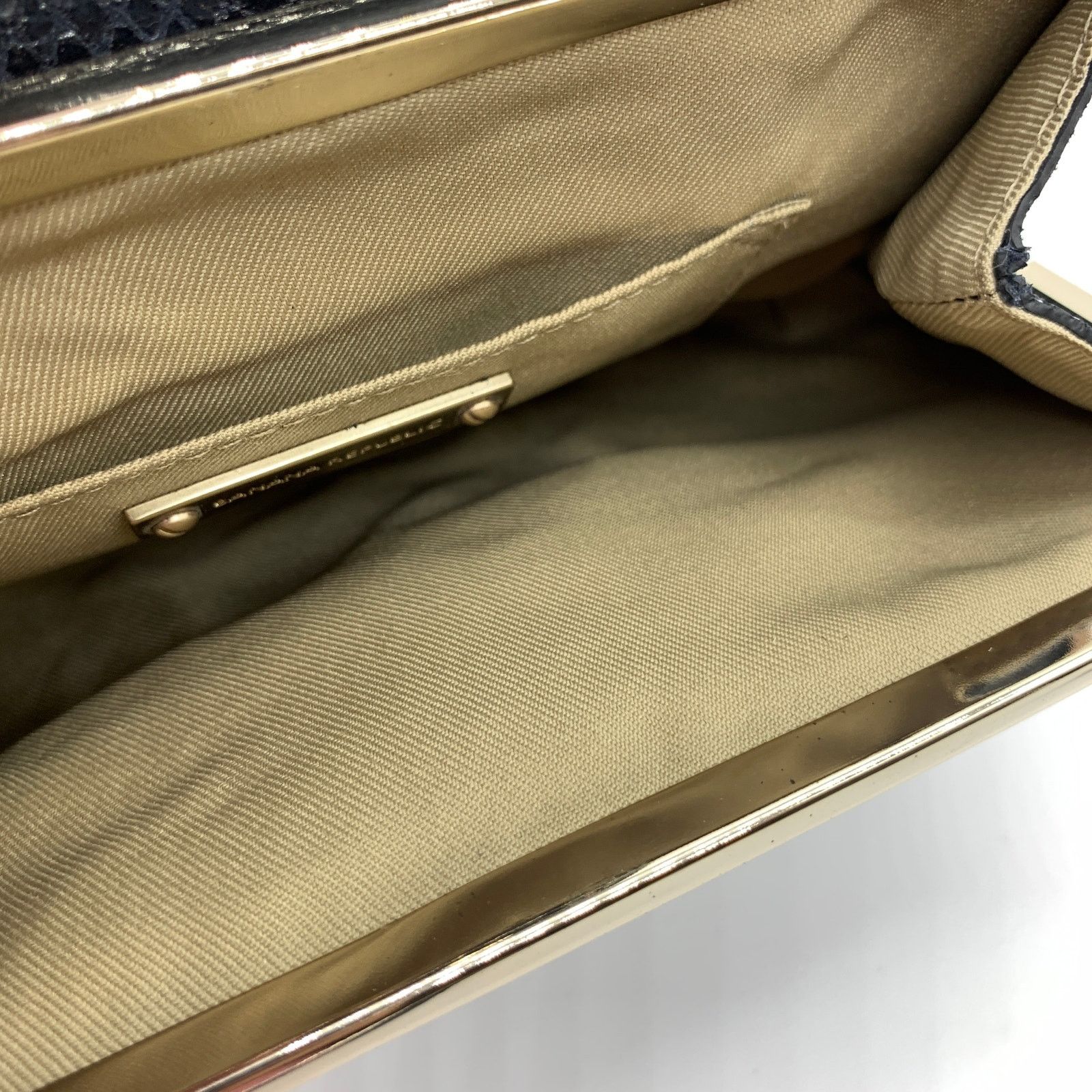 Banana Republic Banana Republic Clutch Womens Small Bag Black Evening Purse Size ONE SIZE - 8 Thumbnail