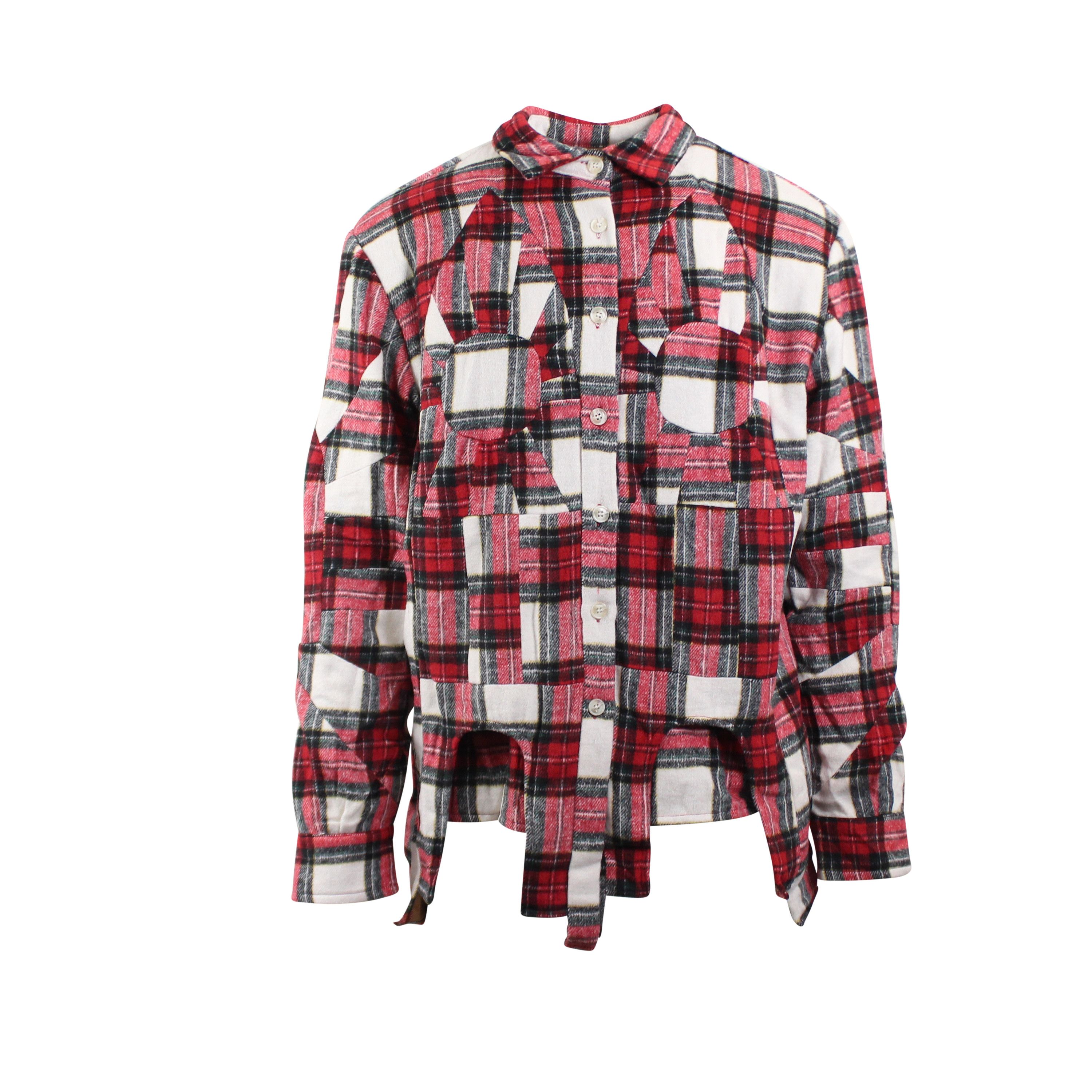 Image of Who Decides War Red Notre Dame Flannel Size Xl, Men's