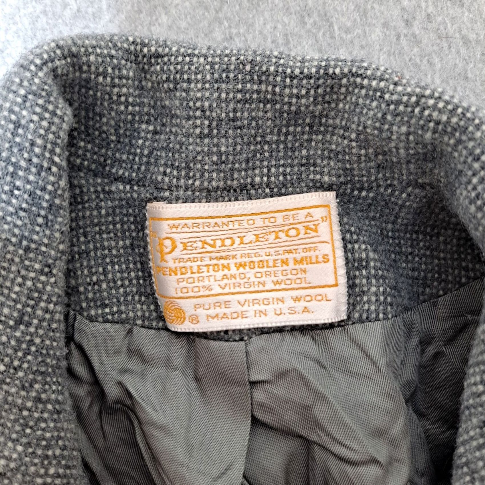Pendleton VINTAGE Pendleton Wool Jacket Women S Gray Blazer 70s Academia READ Blazer Size S / US 4 / IT 40 - 3 Thumbnail