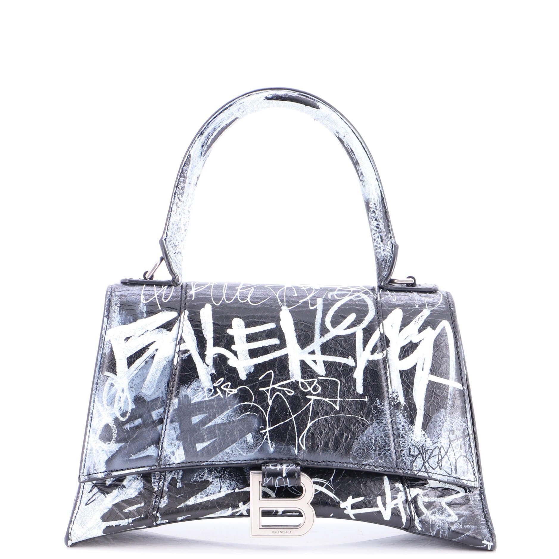 Balenciaga Graffiti Hourglass Top Handle Bag Size ONE SIZE - 1 Thumbnail