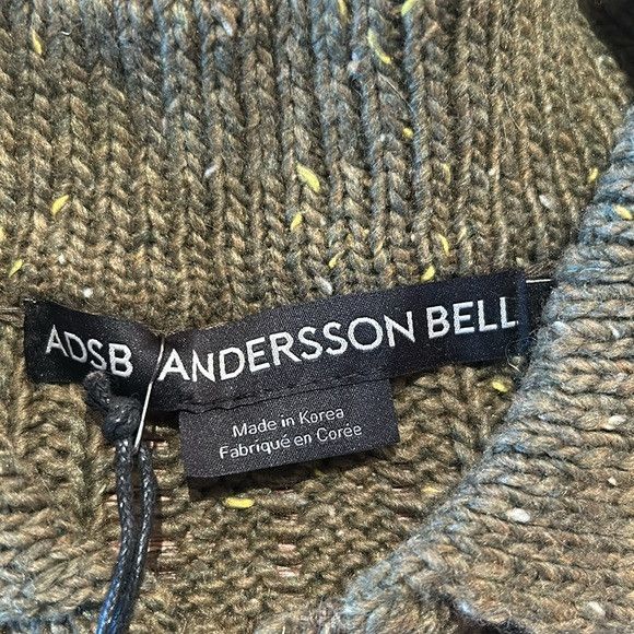 Andersson Bell NEW SSENSE ANDERSSON BELL Khaki Nep Cardigan large Size L / US 10 / IT 46 - 3 Thumbnail