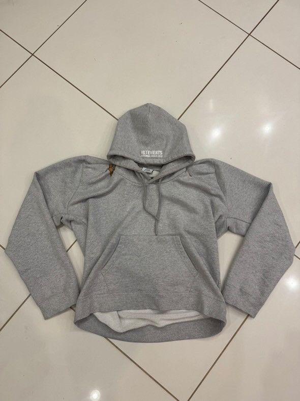 AW18 Vetements Misplaced Logo Hoodie