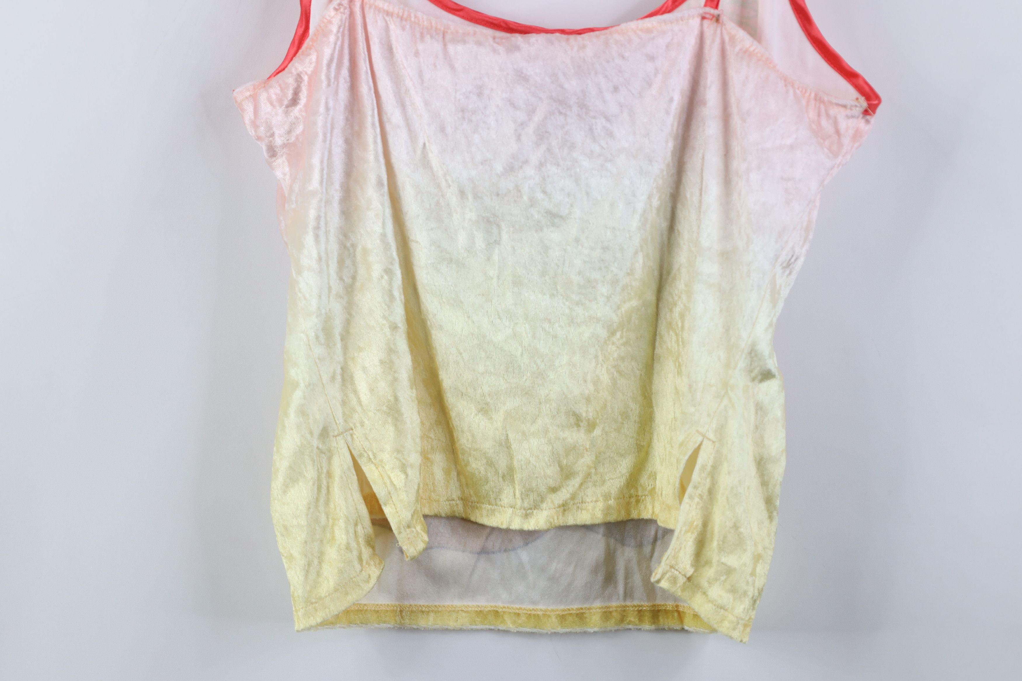Disney Vintage Y2K Disney Velour Cropped Chip N Dale Tank Top Cami Size XL / US 12-14 / IT 48-50 - 12 Thumbnail