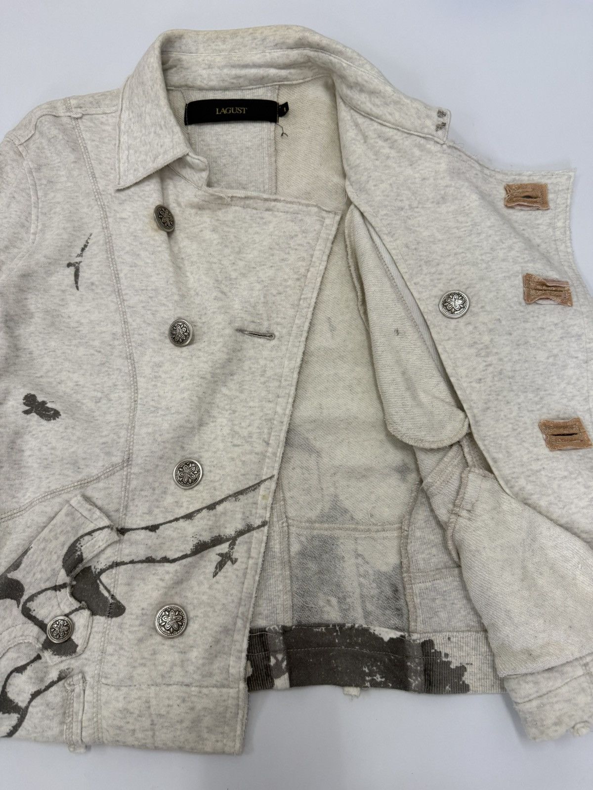 In The Attic 🔥 ANARCHISM LAGUST GOTHIC CROPED SWEAT JACKET Size XS / US 0-2 / IT 36-38 - 10 Thumbnail