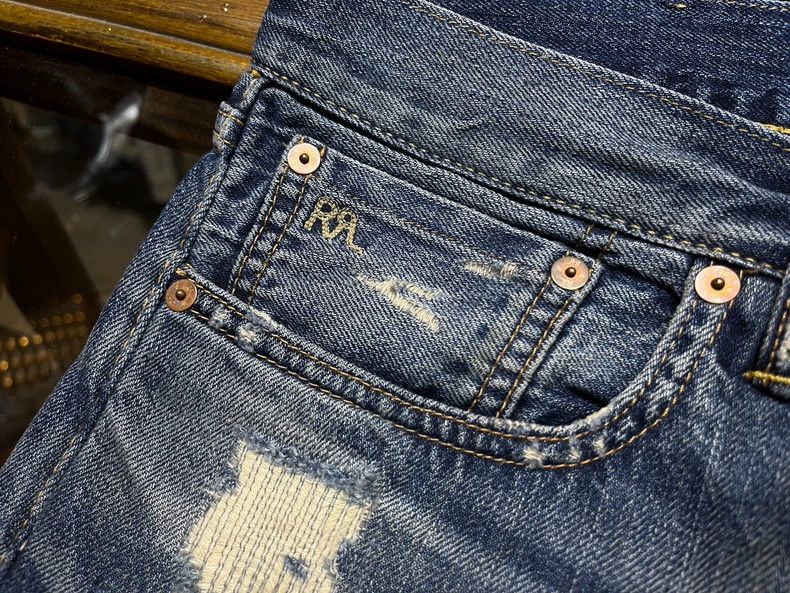RRL Ralph Lauren RRL Ralph Lauren Making old patches to damage jeans with l Size US 32 / EU 48 - 4 Thumbnail