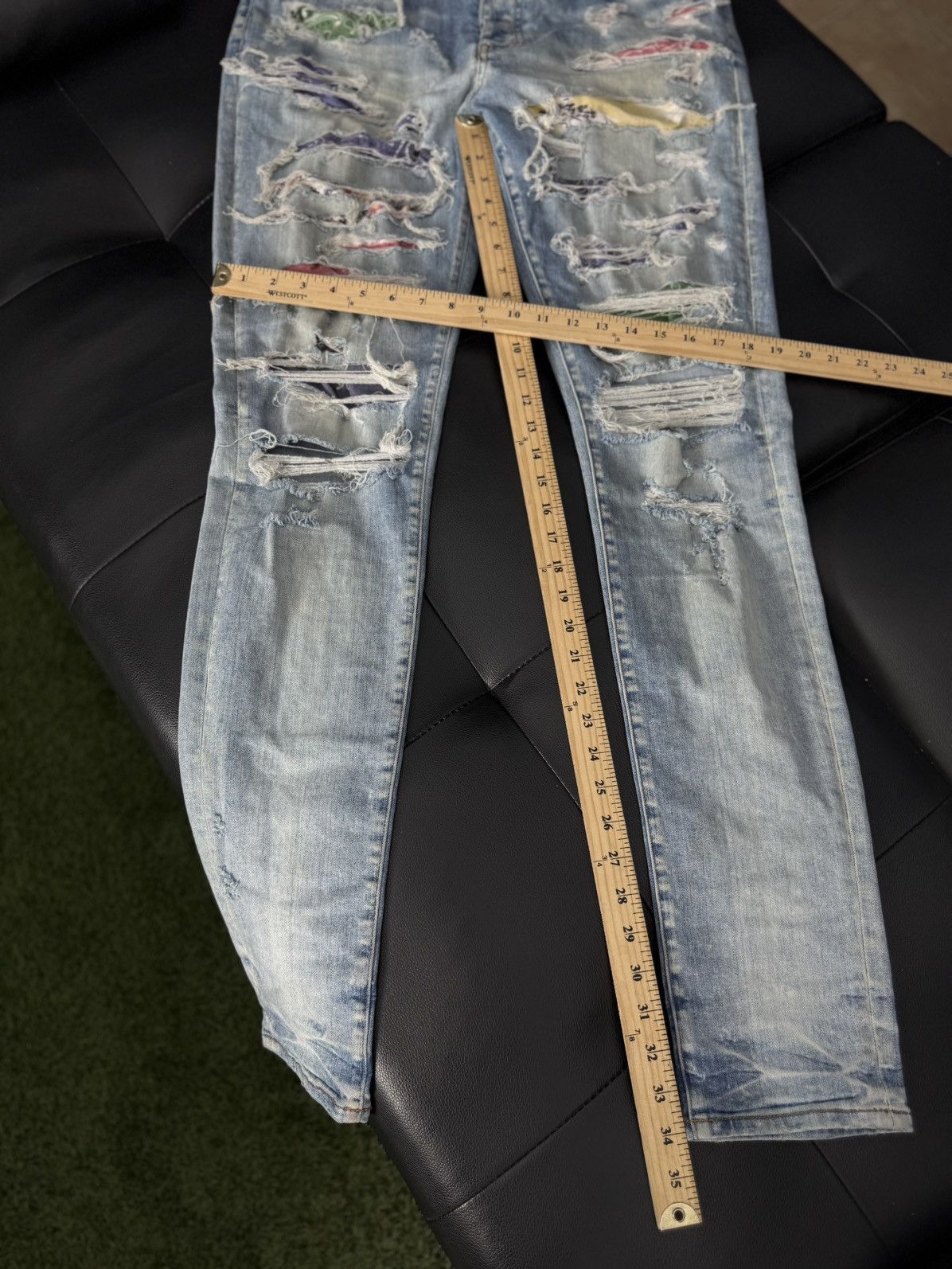 Amiri Amiri Jeans Blue Multicolored Size 36 Pre Owned🧼 Size US 36 / EU 52 - 10 Thumbnail