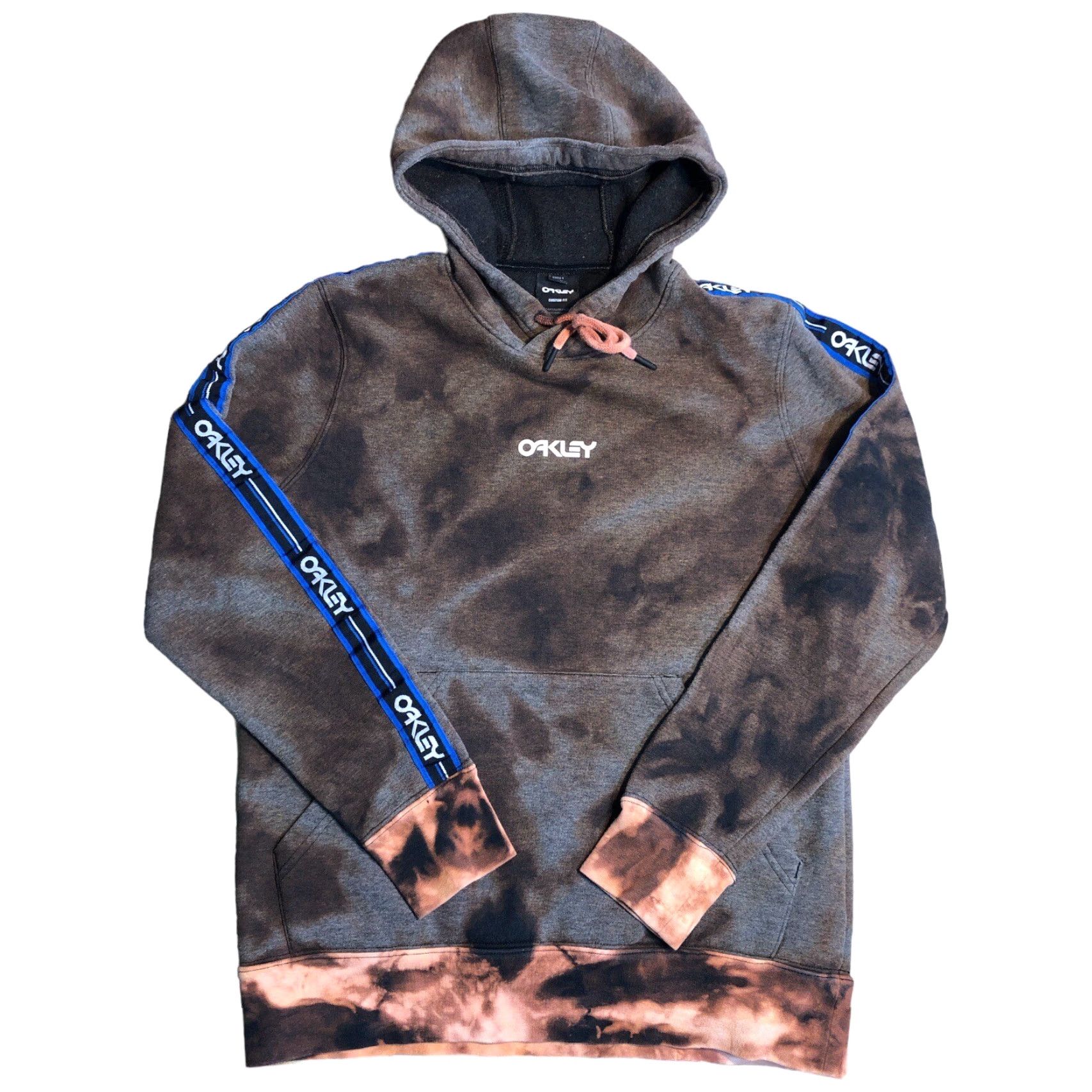 Oakley Oakley Hoodie Long Sleeve Pullover Sweatshirt S Tie Dye Acid Wash Multicolor Logo Graphic Print Hooded Pockets Men Size US S / EU 44-46 / 1 - 2 Thumbnail