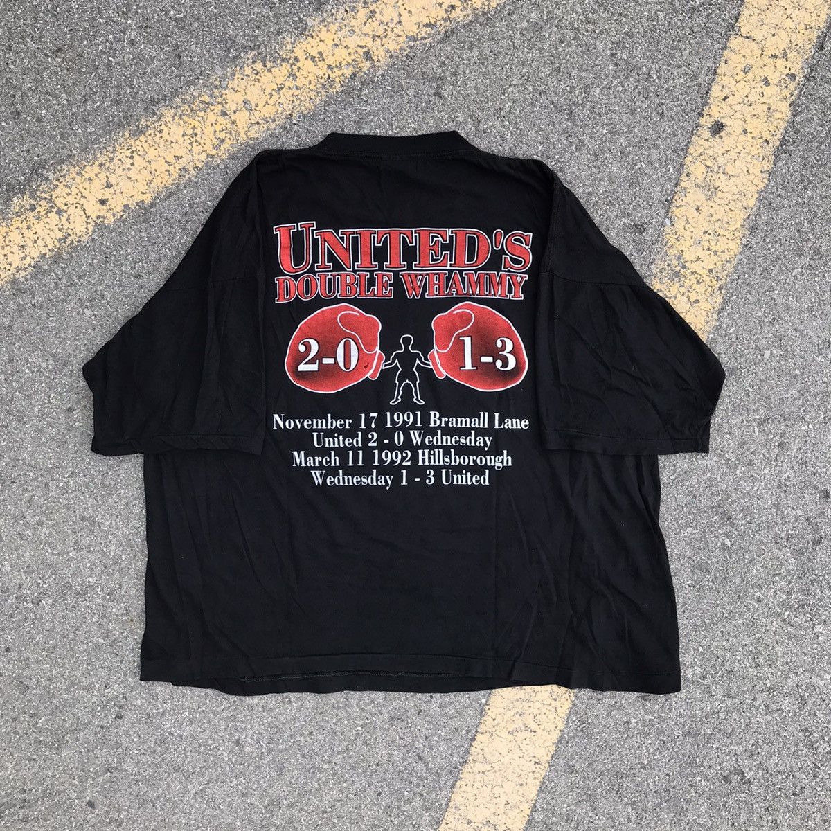 Vintage Vintage Rare Sheffield United Double whammy t shirt Sz XL Size US XL / EU 56 / 4 - 7 Thumbnail