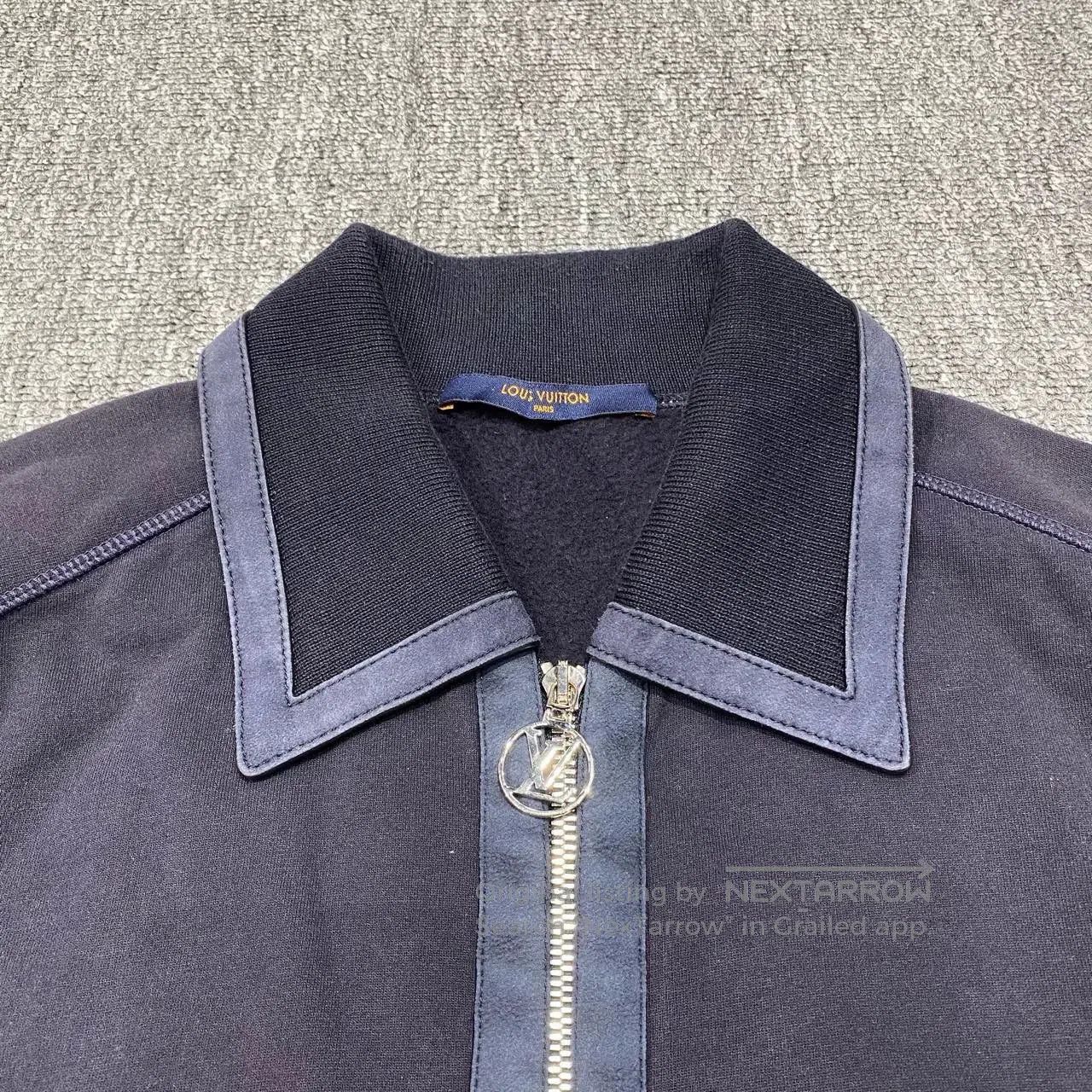 Louis Vuitton deep blue leather zipper jacket. Size US S / EU 44-46 / 1 - 7 Thumbnail