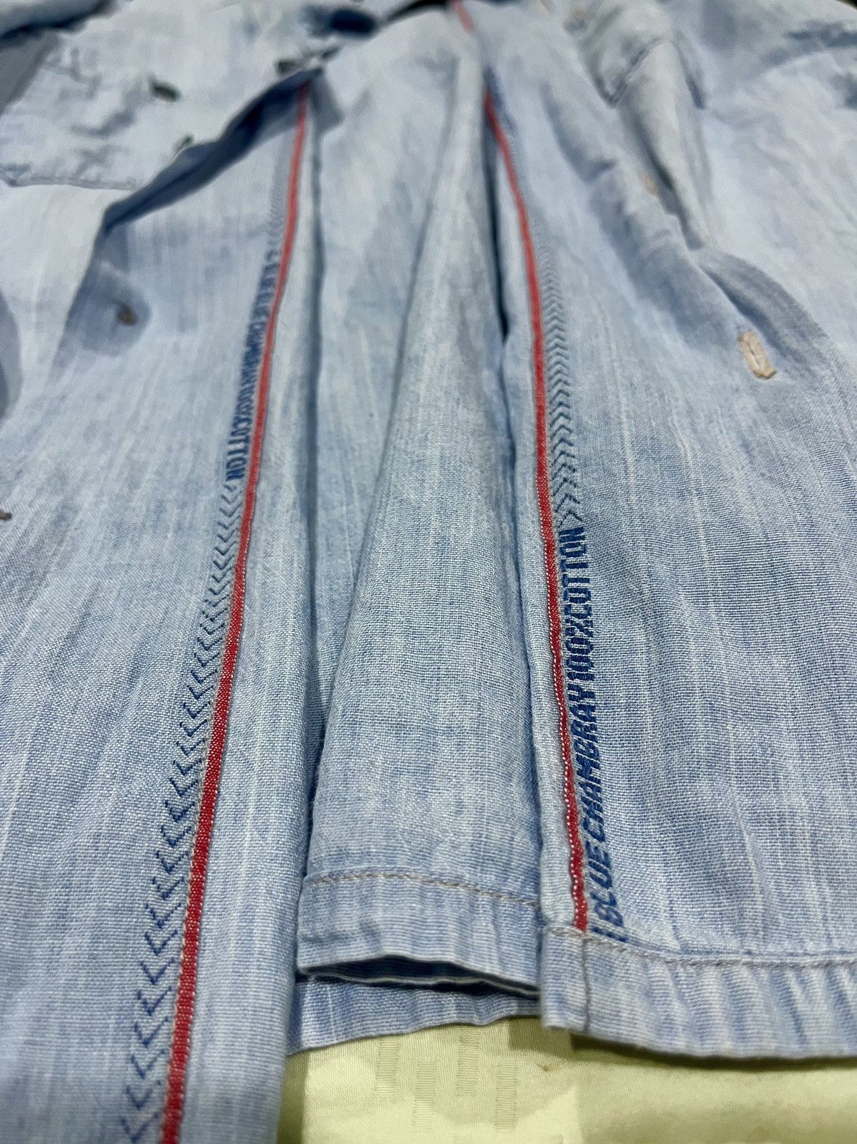 Blue Blue Japan Blue Blue Japan Arigato Selvedge Chambray USN Shirt Size US M / EU 48-50 / 2 - 2 Thumbnail