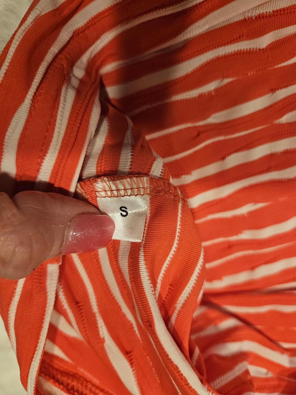 Designer Nwt Doncaster 2 Piece Orange Textured Skirt Set #265 Size S / US 4 / IT 40 - 12 Thumbnail