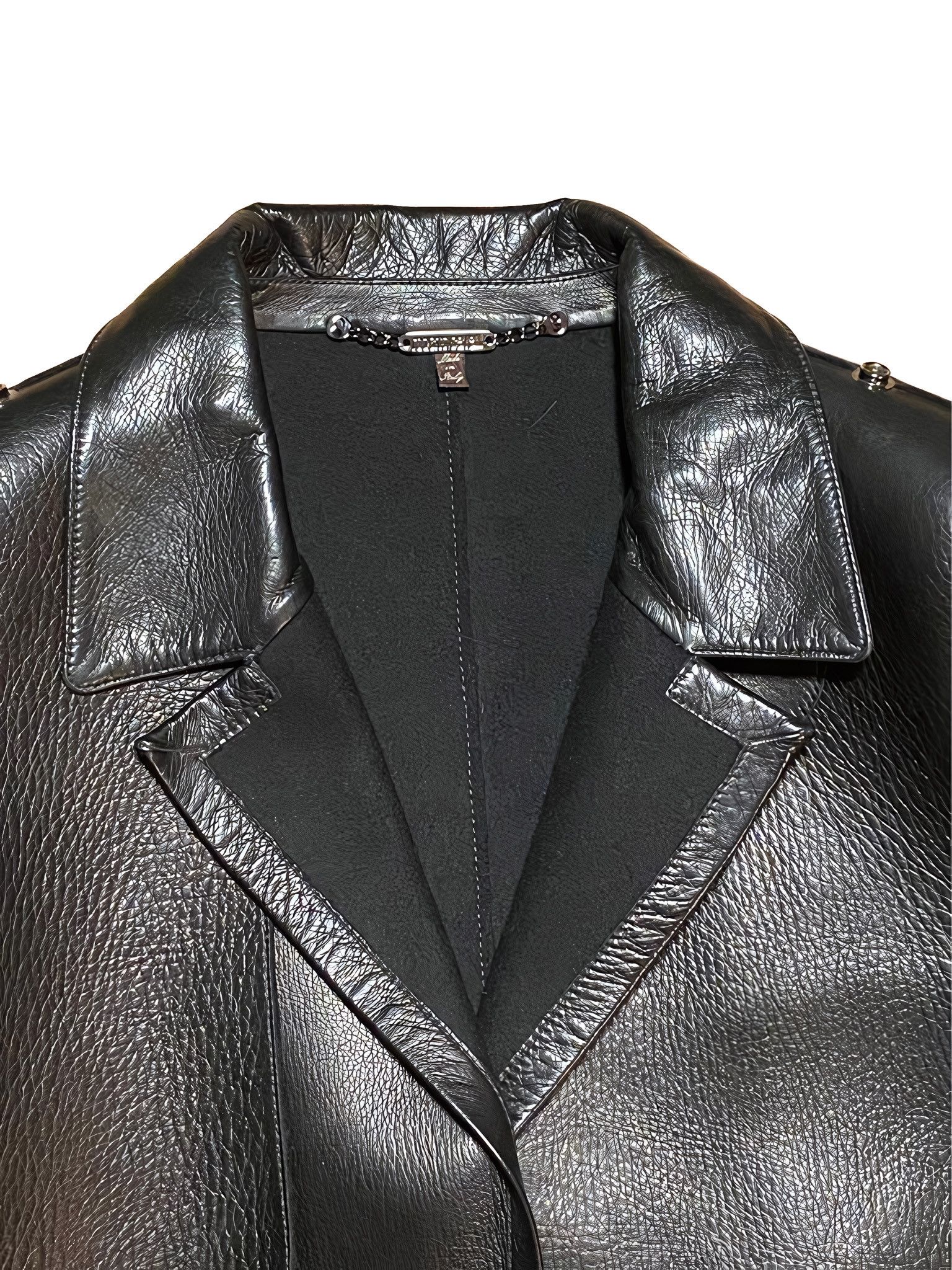 Roberto Cavalli LEATHER TRENCH COAT Size US L / EU 52-54 / 3 - 4 Thumbnail
