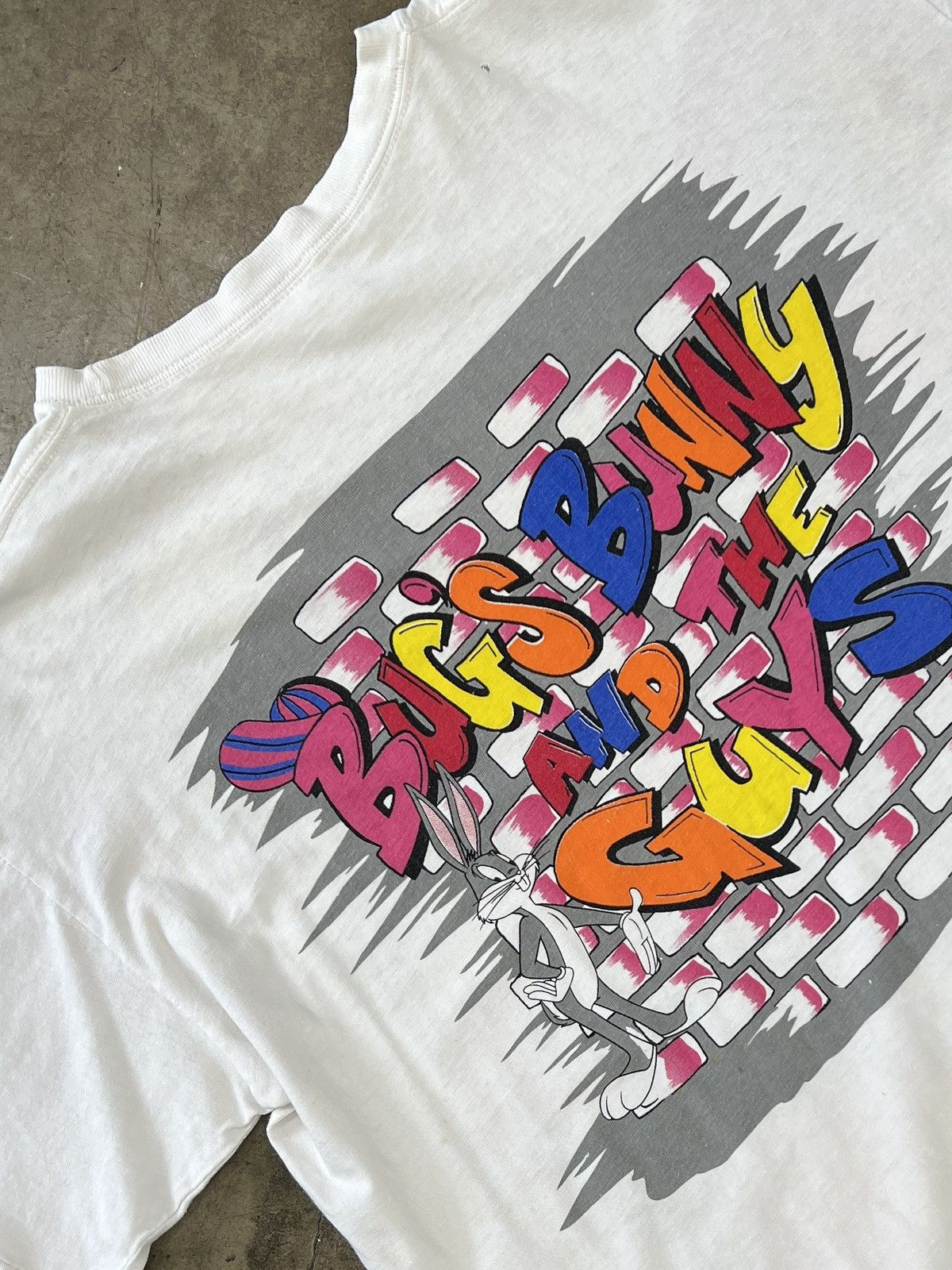 Warner Bros Vintage AOP 1994 Looney Tunes Tweety Bugs Bunny Tee XXL Size US XXL / EU 58 / 5 - 4 Thumbnail