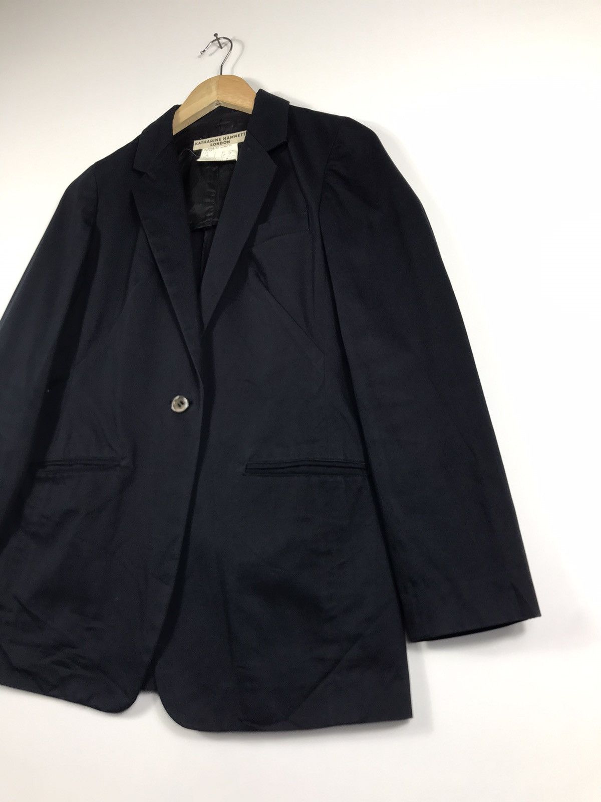 Japanese Brand × Katharine Hamnett London × Vintage ⚡️Vintage Y2K Katharine Hamnett London Black Coat Size M / US 6-8 / IT 42-44 - 3 Thumbnail