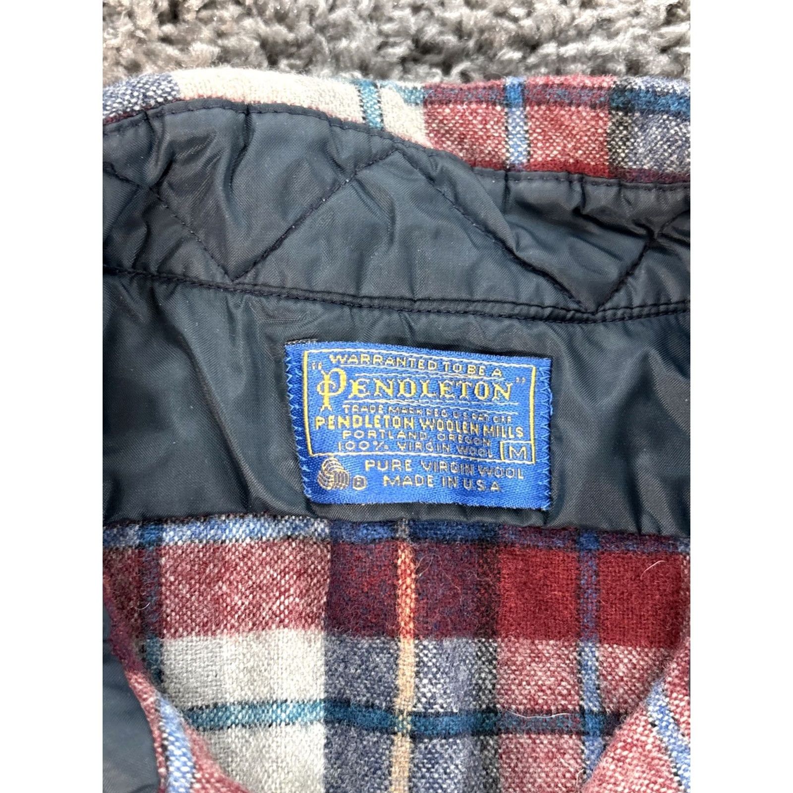 Pendleton VINTAGE Pendleton Shirt Men XL Longsleeve Plaid Wool USA Button-Up Flannel Size US XL / EU 56 / 4 - 4 Thumbnail