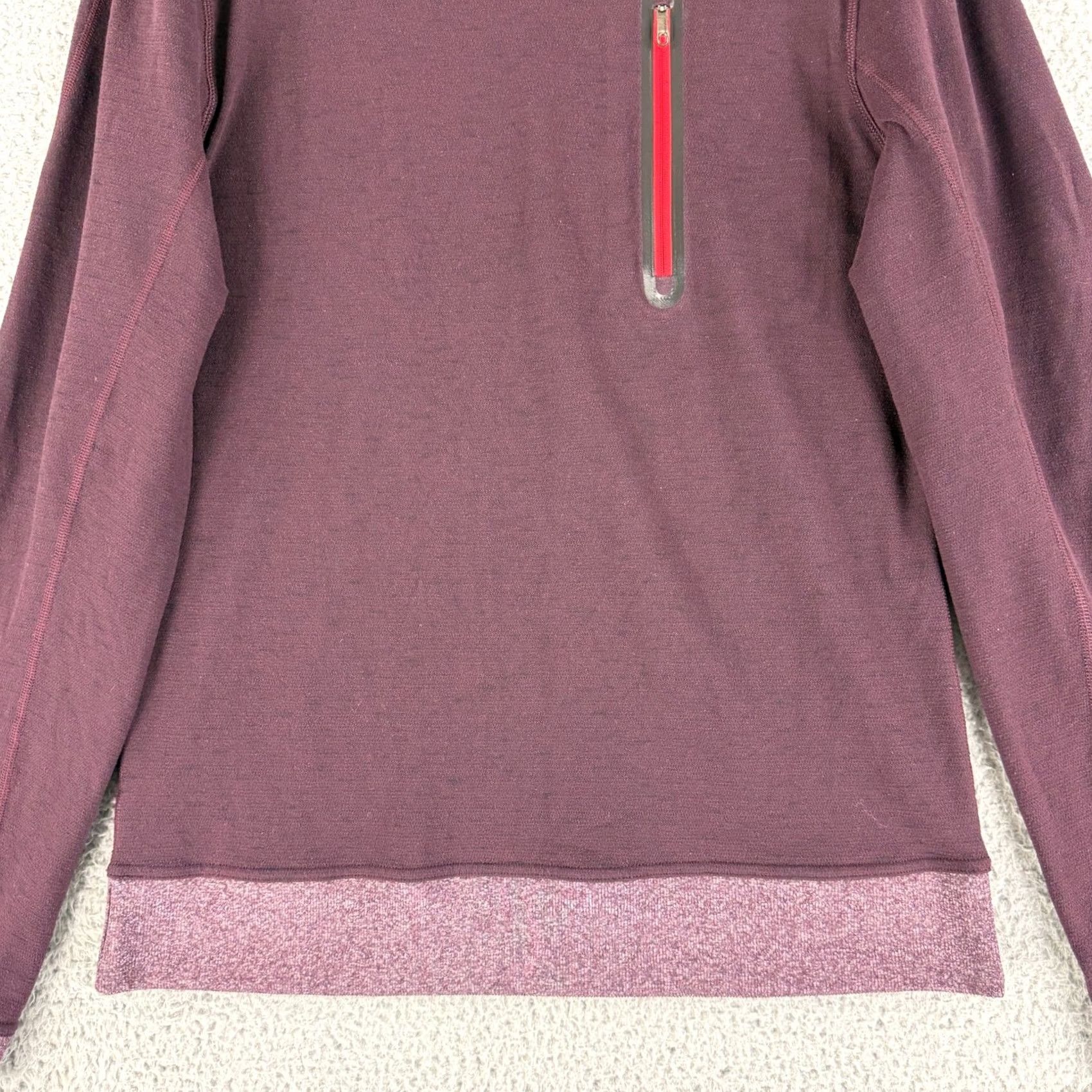 Lululemon Lululemon Sweatshirt Mens Medium Burgundy Zip Pocket Crew Neck Athletic All Seasons Size US M / EU 48-50 / 2 - 4 Thumbnail