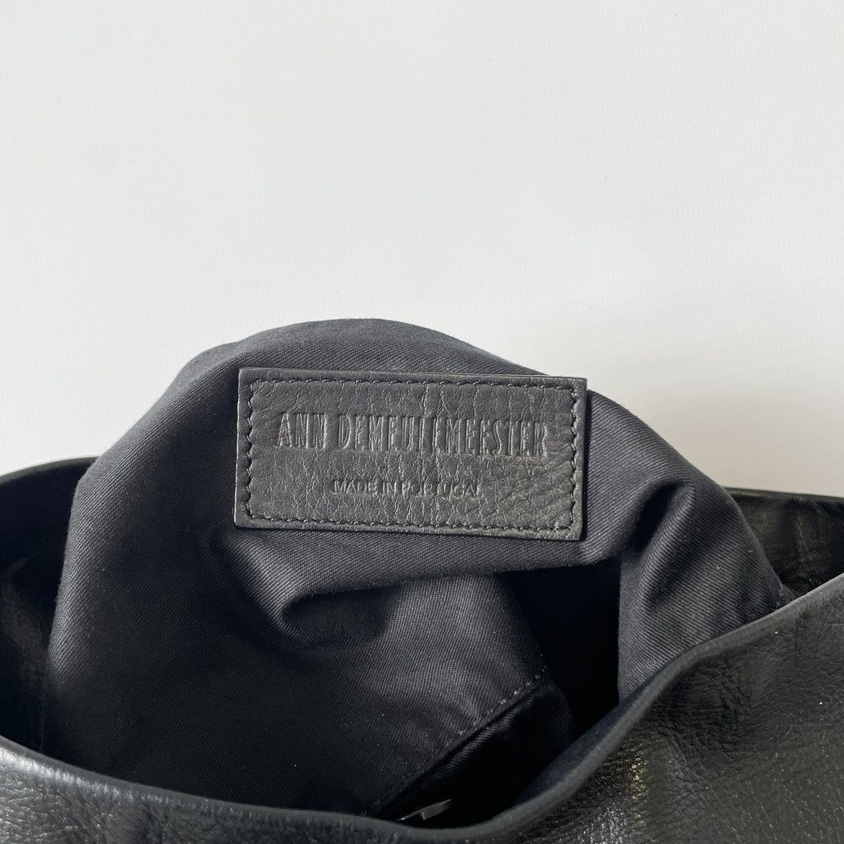 Ann Demeulemeester Tumbled Black Leather Bucket Bag Size ONE SIZE - 3 Thumbnail