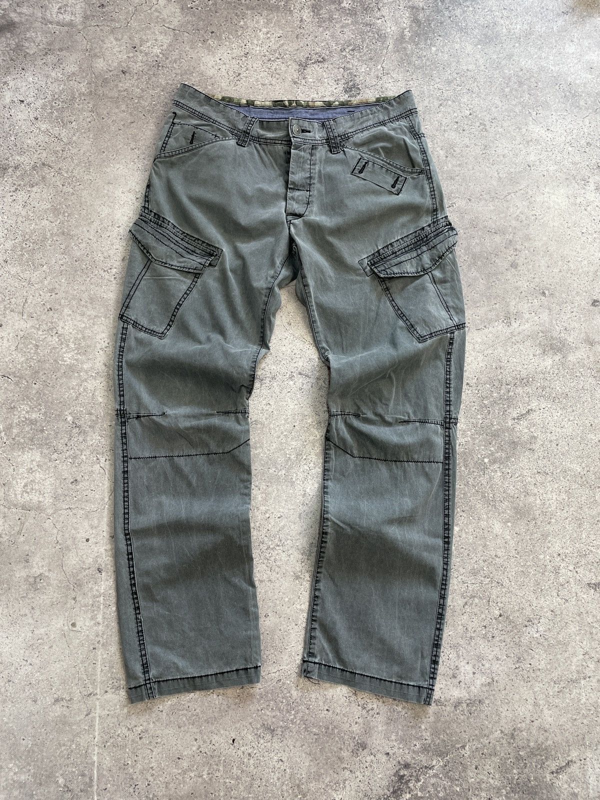 G-Star × Japanese Brand × Vintage Vintage Junya Watanabe Balenciaga Style Bondage Cargo Pants Size US 32 / EU 48 - 5 Thumbnail