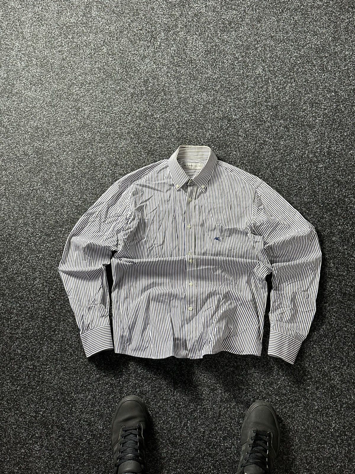 🚨 VINTAGE ETRO 40 Spa Button Up Luxury Shirt Made in Italy