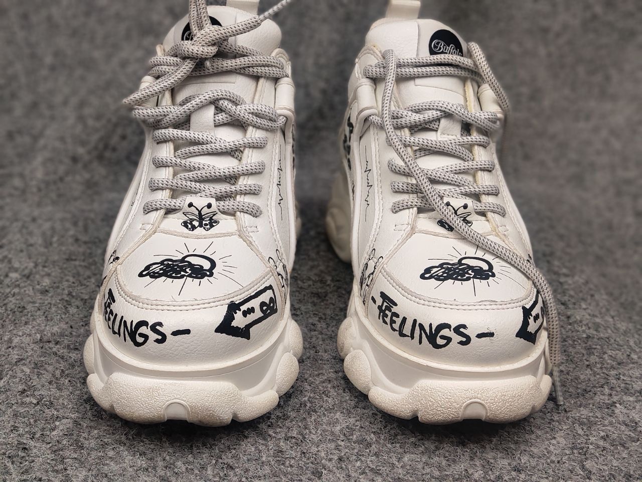 Buffalo London Buffalo Superge Cld Corin Oversized Paint Logo Sneakers Size US 6.5 / IT 36.5 - 8 Thumbnail