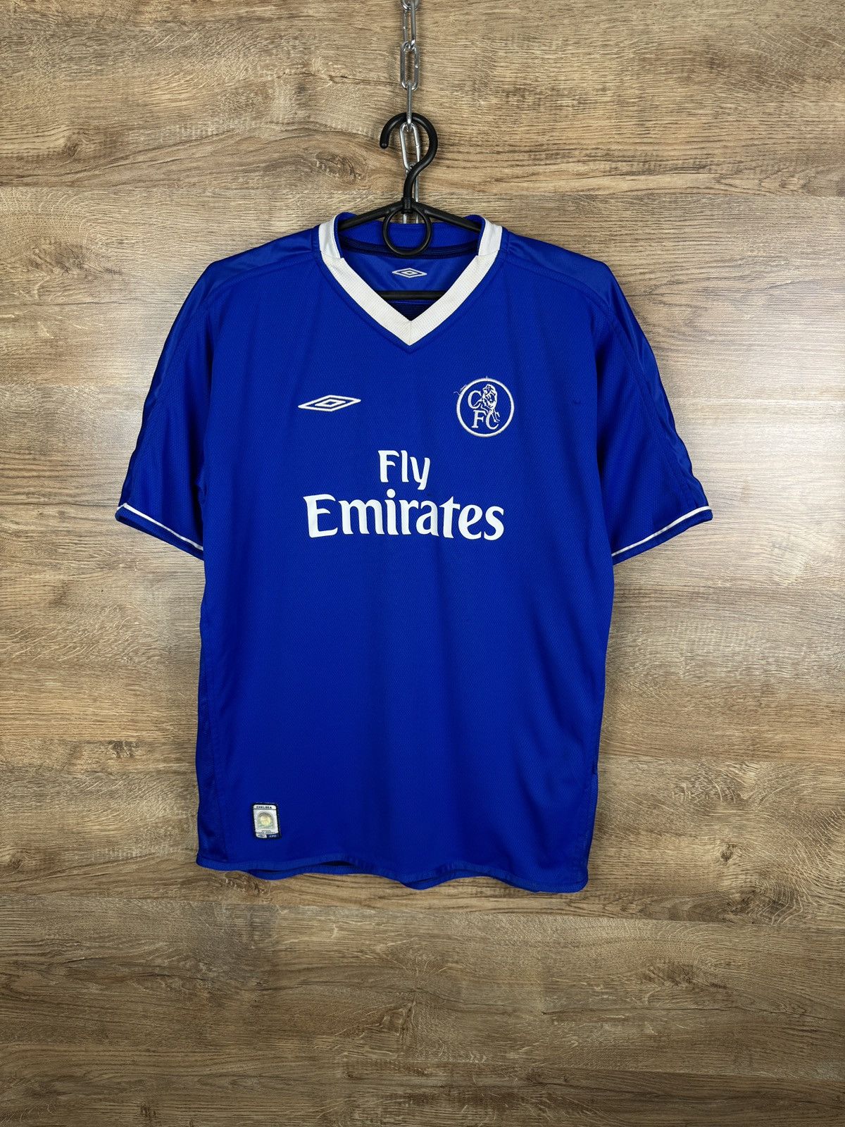 Chelsea Soccer × Vintage Chelsea FC 90s FLY EMIRATES UMBRO AWAY
