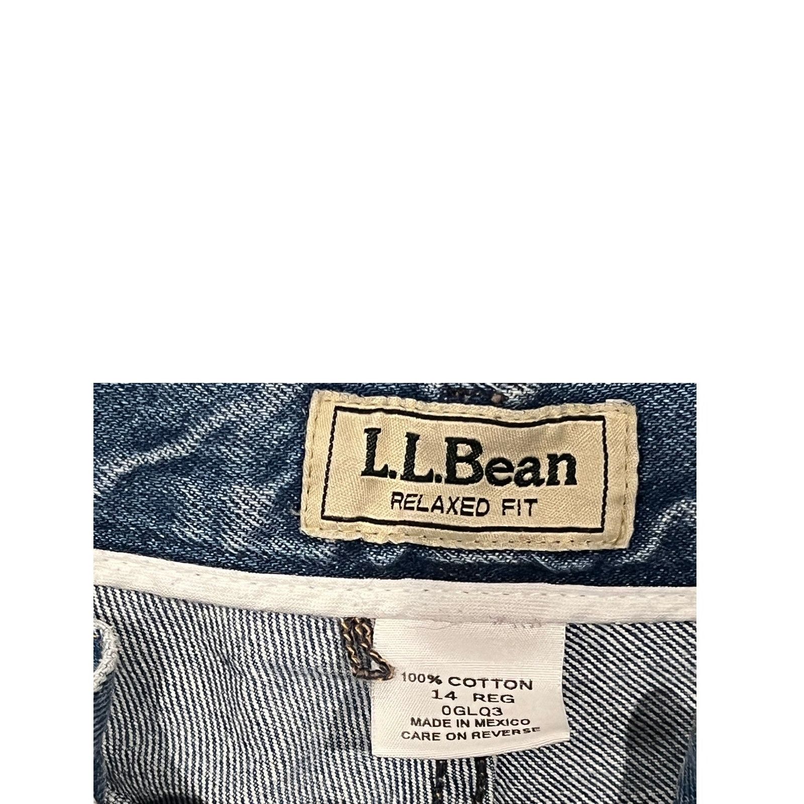 L.L. Bean L.L. Bean Relaxed Fit Jeans Womans 14 Reg Size 36" / US 14 / IT 50 - 3 Thumbnail