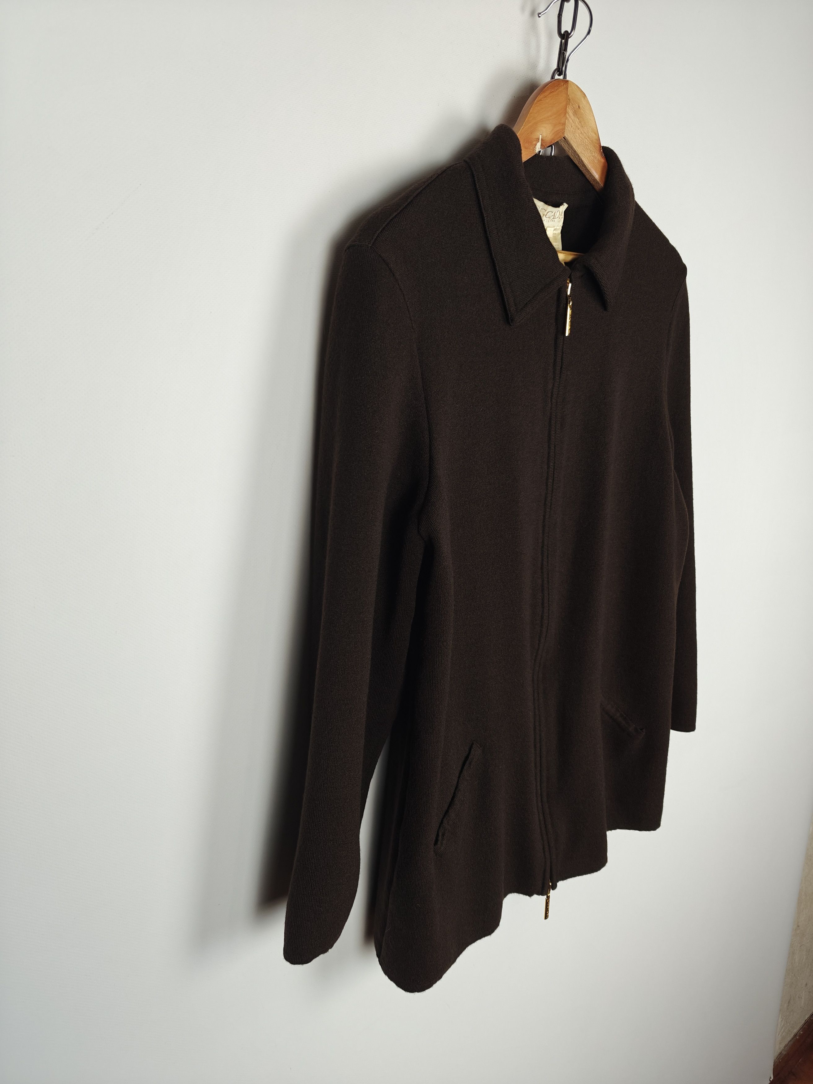 Escada Escada Margaretha Ley Wool/Cashmere Jacket VTG Zip size 44 Size M / US 6-8 / IT 42-44 - 5 Thumbnail