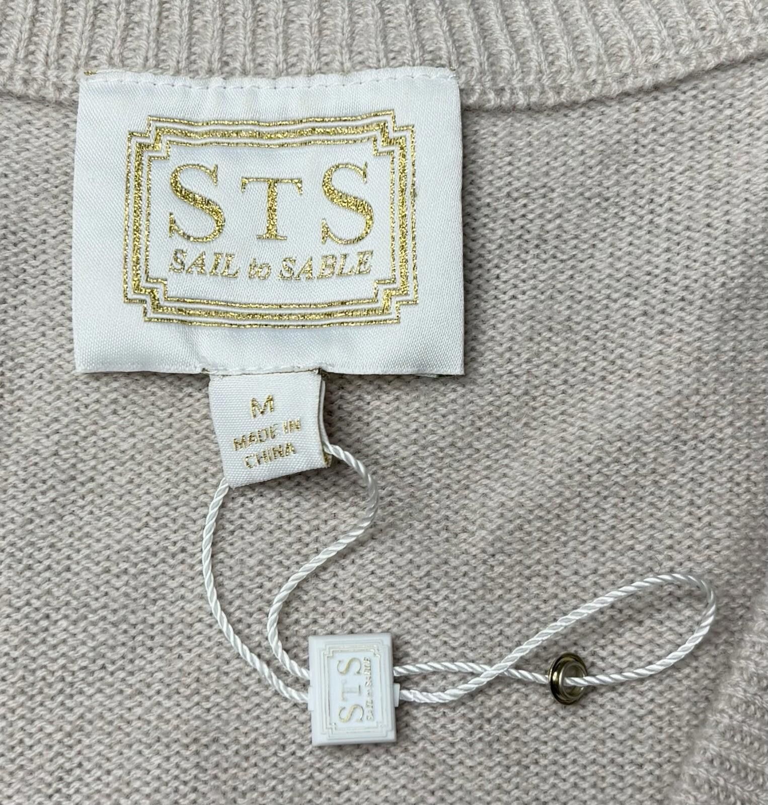 Other Sail to Sable Sweater Women's Medium 100% Wool V-Neck Ivory Size M / US 6-8 / IT 42-44 - 2 Thumbnail