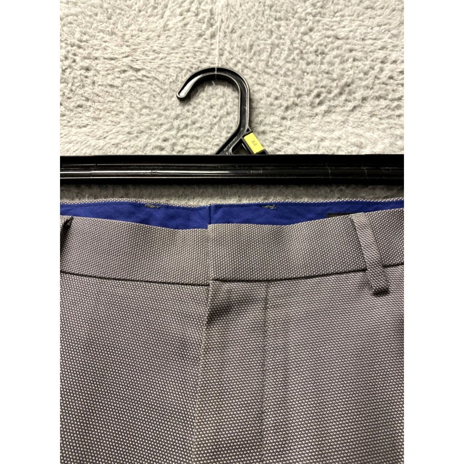 Banana Republic Banana Republic Dress Pants Mens 30x30 Slim Fit Cotton Gray Button Zip Flat Front Straight Leg Workwear Casual 30 in Inseam Mens Size US 30 / EU 46 - 3 Thumbnail
