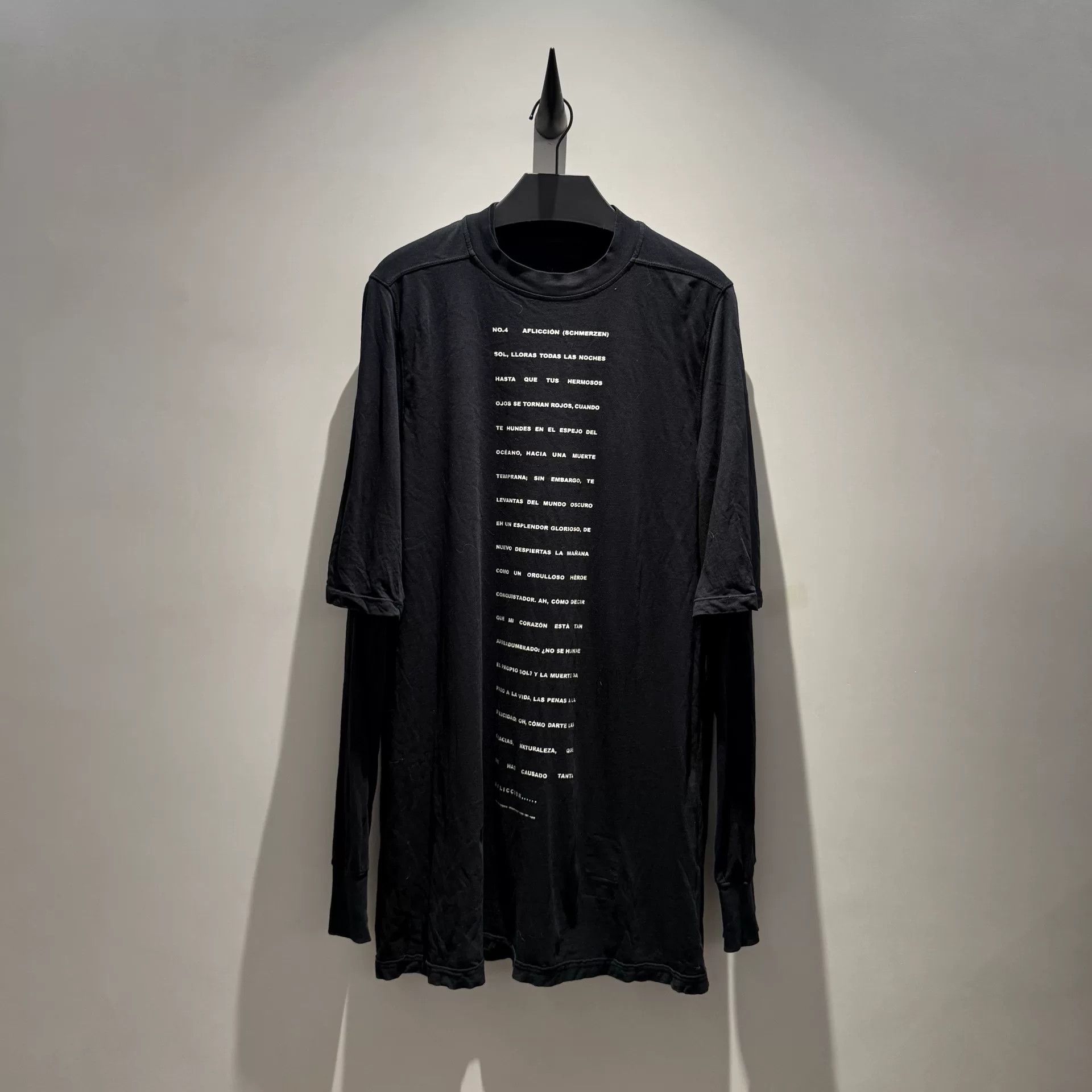 Rick Owens Drkshdw rare slogan long sleeve top by Rick Owens Size US XS / EU 42 / 0 - 1 Thumbnail