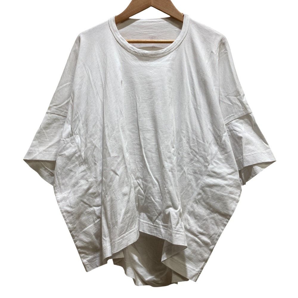 Other Other Plan C Bianca Drape Crewneck T-shirt Cotton T-shirt Others T-Shirts DUTY FREE for USA Size ONE SIZE - 1 Thumbnail