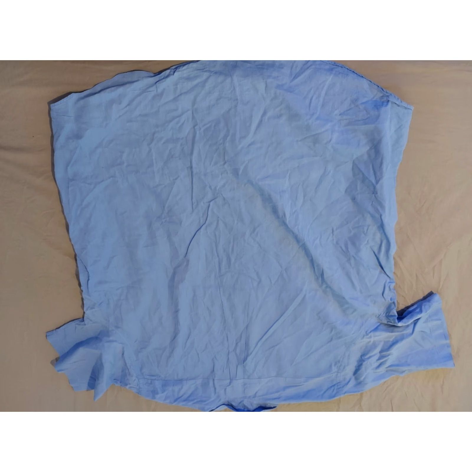 Polo Ralph Lauren VINTAGE Polo Ralph Lauren Mens Polo Dress Shirt 3XLT Blue Cotton Short Sleeve Button-Up Shirt Mens Clothes Size 48R - 5 Thumbnail