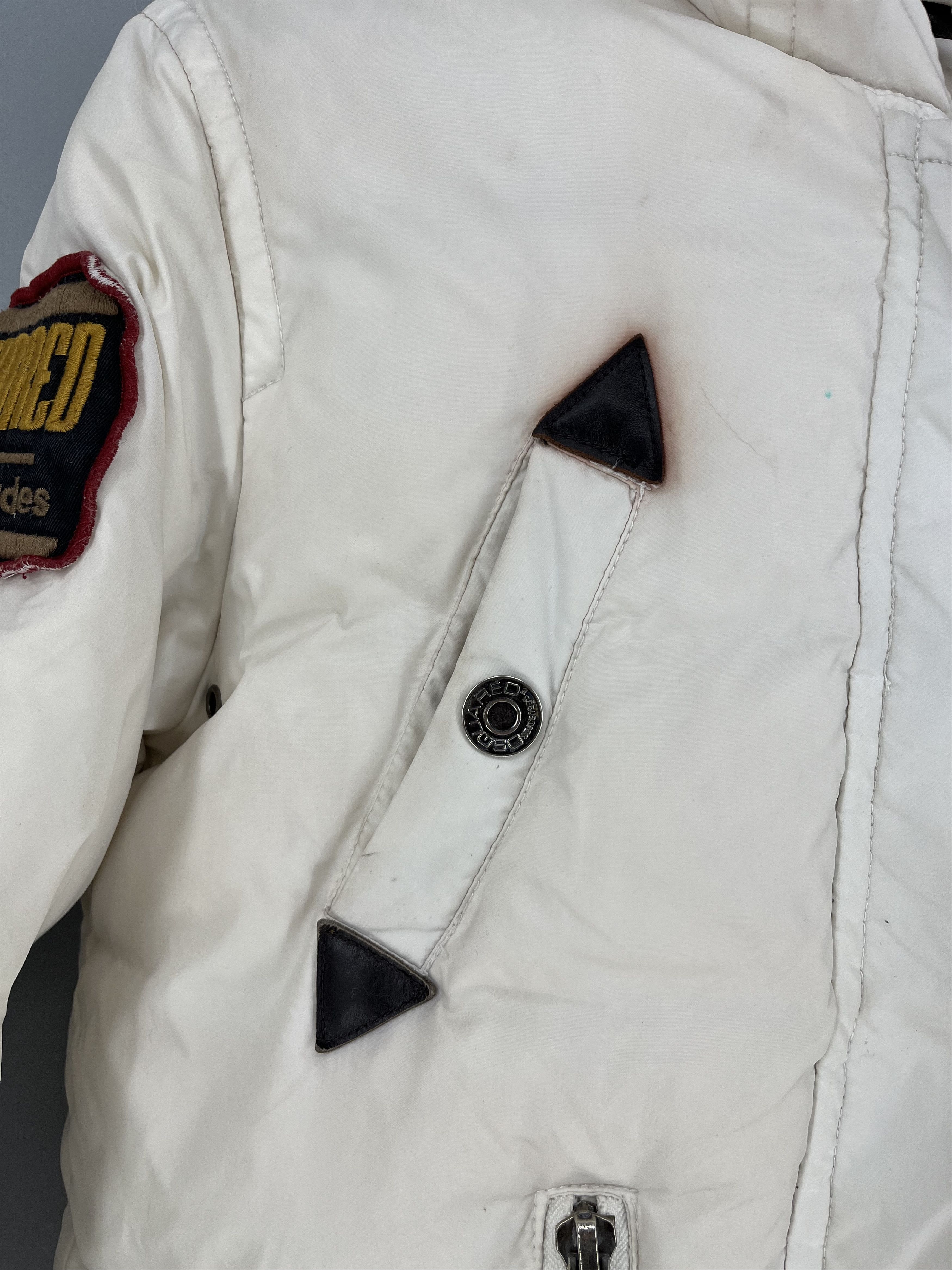 Dsquared2 Vintage DSQUARED2 Goose Down Puffer Jacket White Hood Zip Size M / US 6-8 / IT 42-44 - 8 Thumbnail