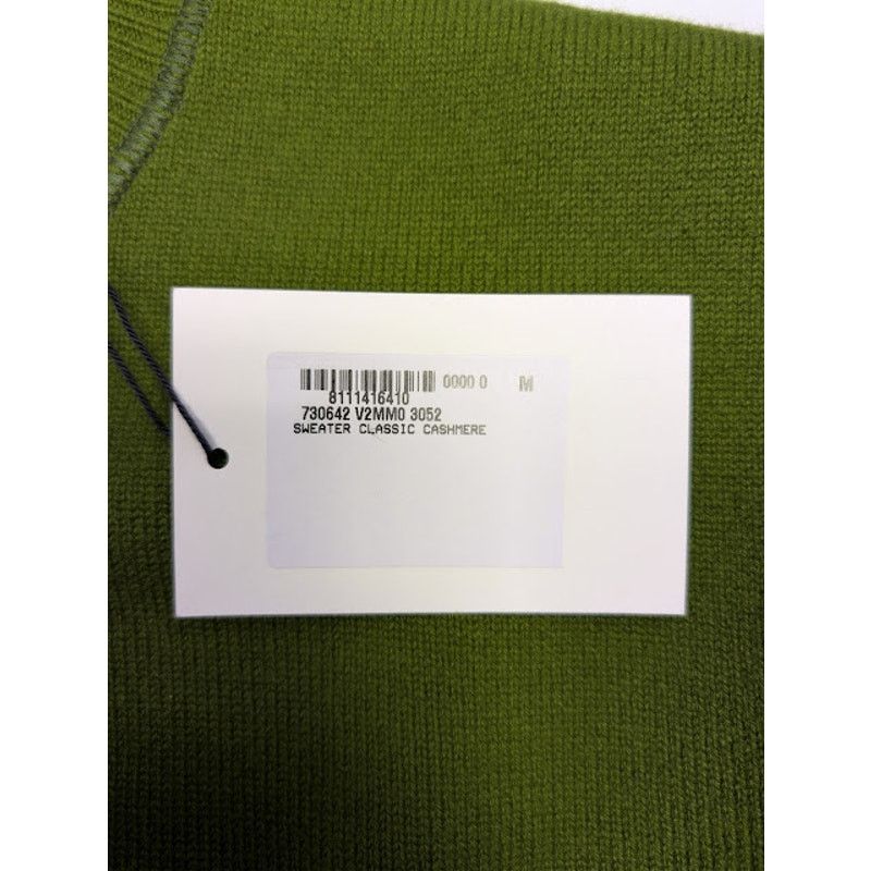 Bottega Veneta o1rshd1 Classic Cashmere Sweater in Olive Green Size US M / EU 48-50 / 2 - 23 Thumbnail