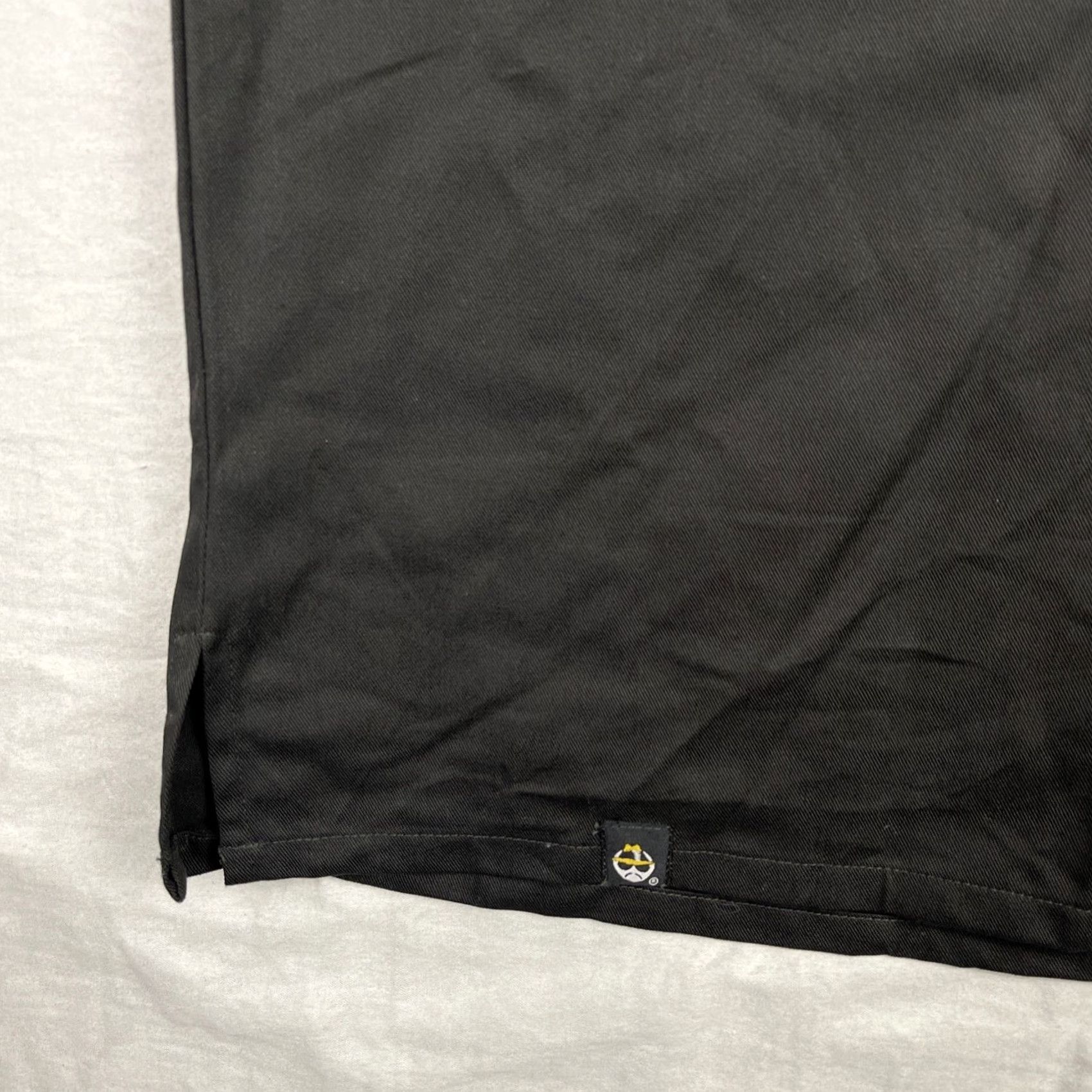 Black Halo Lowrider Shirt Mens Medium Black Half Zip Short Sleeve Steetwear Cholo Vintage Mens Size US M / EU 48-50 / 2 - 4 Thumbnail