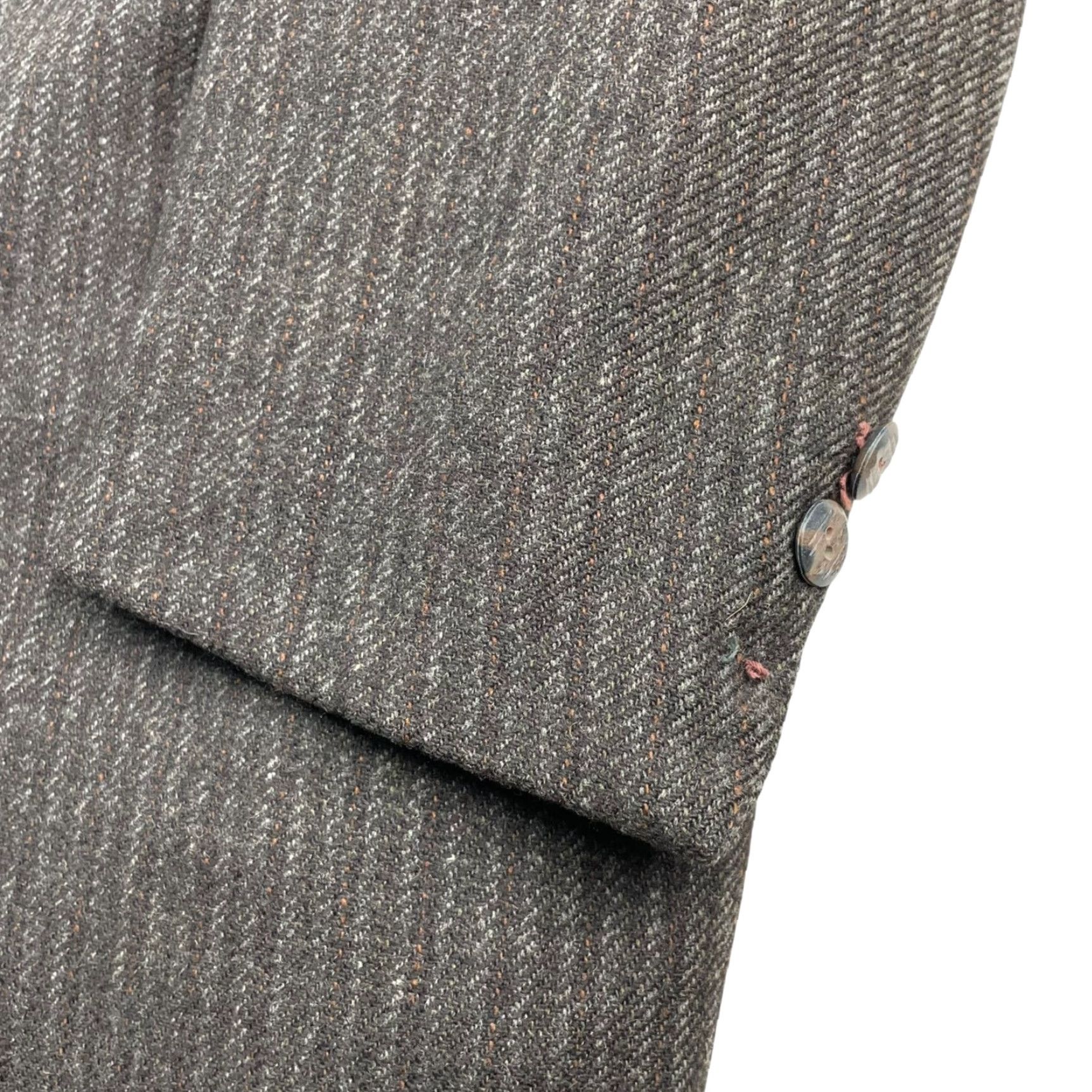 Vintage VTG Middishade Men's Tweed Blazer/Jacket Brown Stripe 3-Button Wool 42S Short Blazer Mens Size 42R - 4 Thumbnail