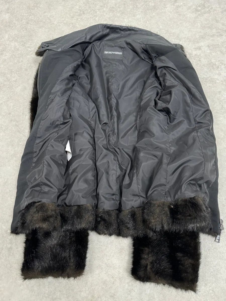 Emporio Armani AW2011 Emporio Armani Brown Faux Fur Cozy Jacket Size M / US 6-8 / IT 42-44 - 8 Thumbnail