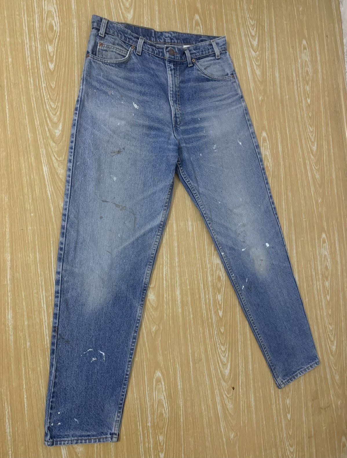 Levi's Vintage painted & dirty Levi’s Orange Tab Made In USA Size US 32 / EU 48 - 3 Thumbnail