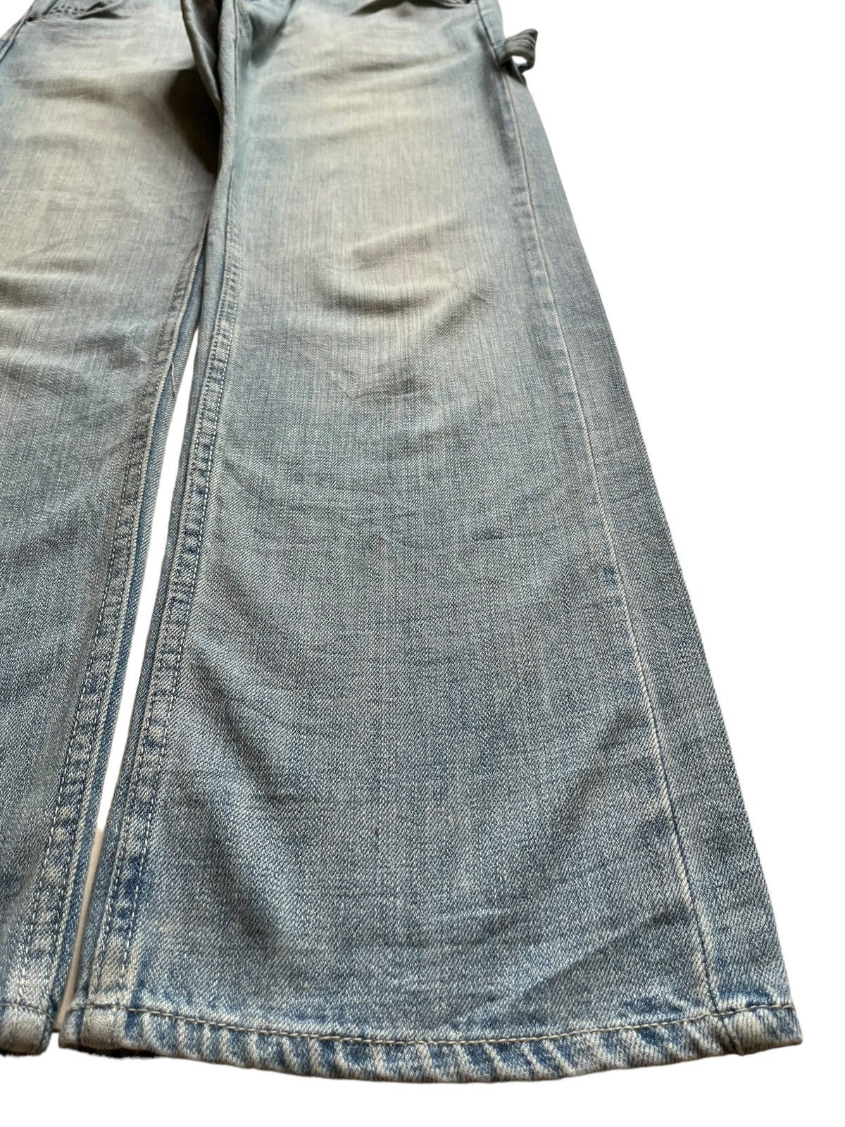 Japanese Brand Vintage Japanese Brand Buckle Back Carpenter Baggy Jeans Size 29" - 7 Thumbnail