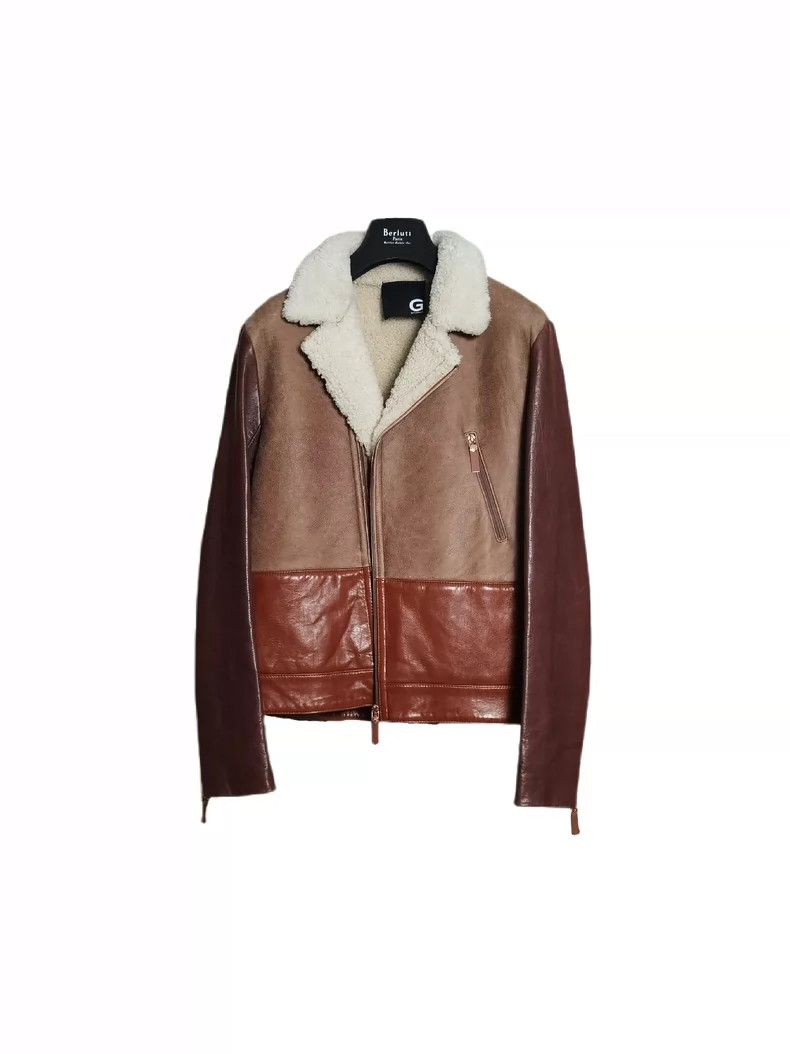 Givenchy Givenchy Poster Style Fur and Leather Patchwork Jacket 2506 Size US L / EU 52-54 / 3 - 2 Thumbnail