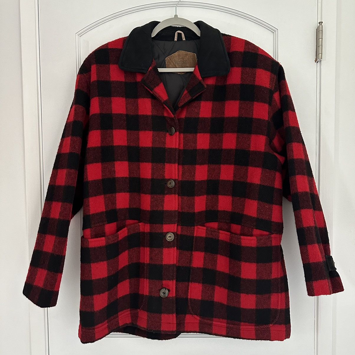 Woolrich Woolen Mills Vintage 1980s Woolrich Buffalo Plaid Wool Jacket Size US XL / EU 56 / 4 - 1 Thumbnail
