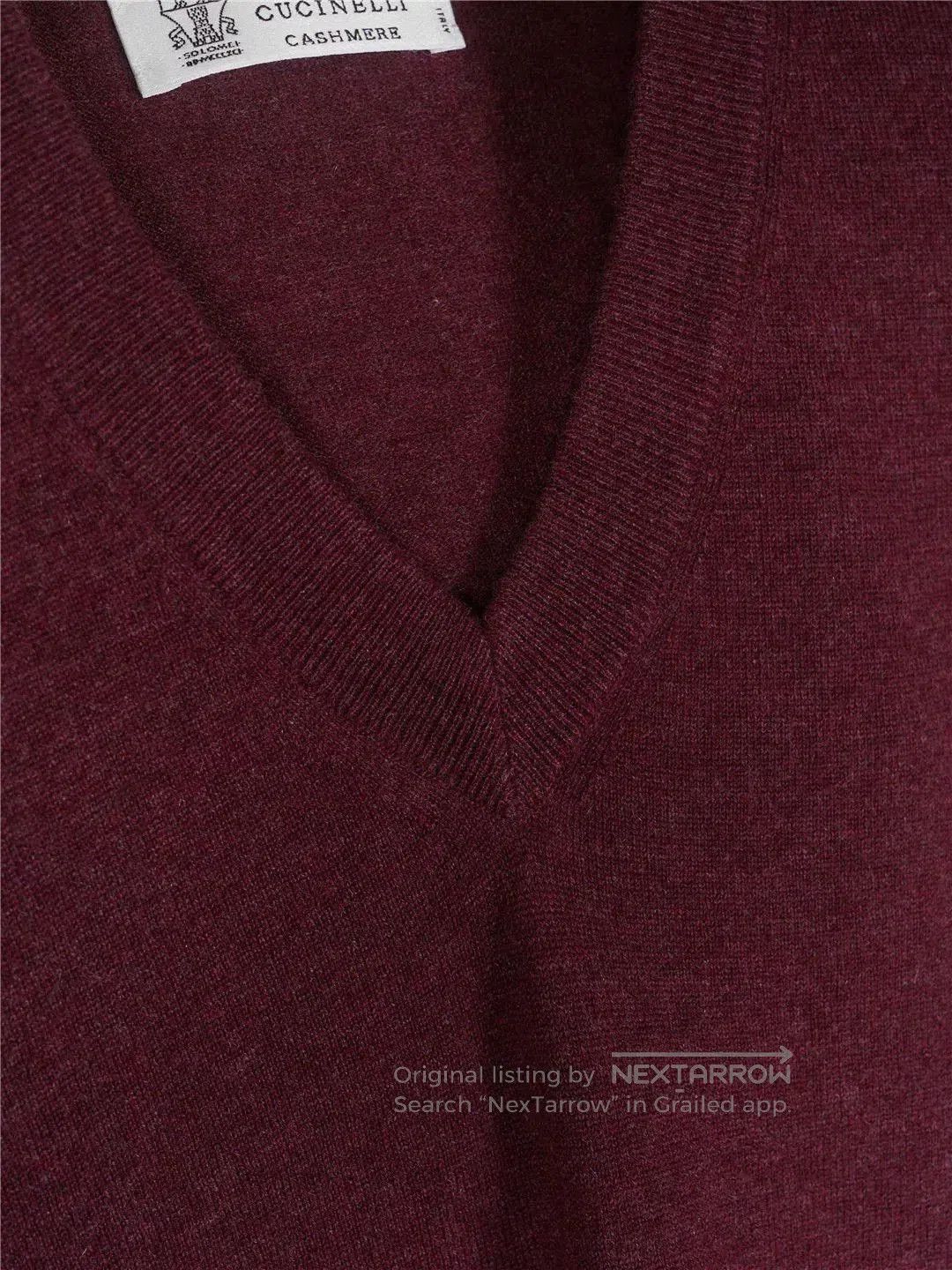 Brunello Cucinelli Brunello Cucinelli Red Cashmere Sweater. Size US S / EU 44-46 / 1 - 3 Thumbnail