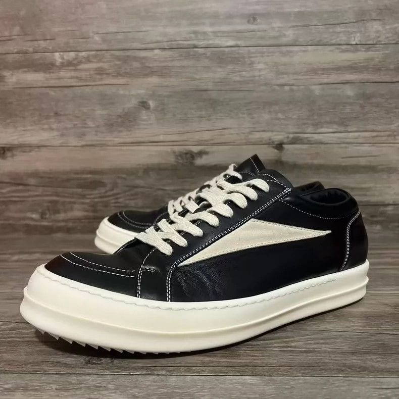 Rick Owens Rick Owens Infringement of black and white leather shoes 2 Size US 10 / EU 43 - 1 Thumbnail