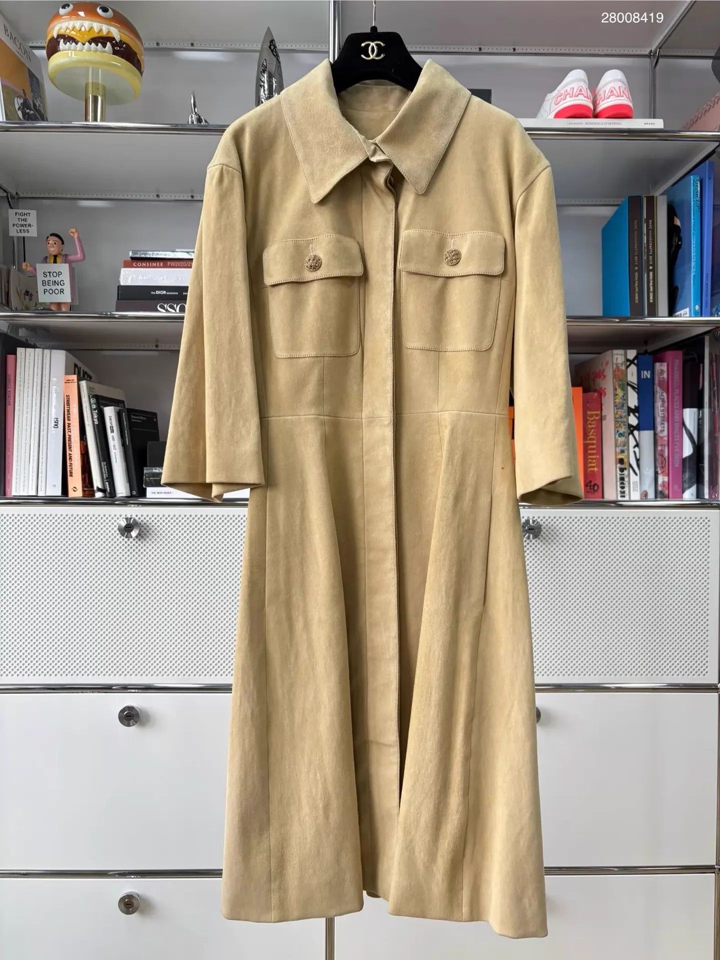 Chanel Chanel Women's Runway Khaki Lambskin Dress 36 Size XS / US 0-2 / IT 36-38 - 1 Thumbnail