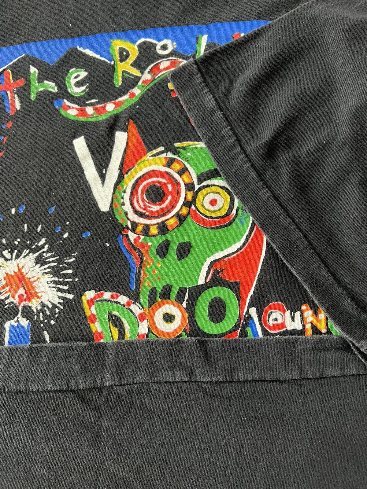 Band Tees Vintage 1995 The Rolling Stones Voodoo Lounge Black T-shirt Size US XL / EU 56 / 4 - 8 Thumbnail
