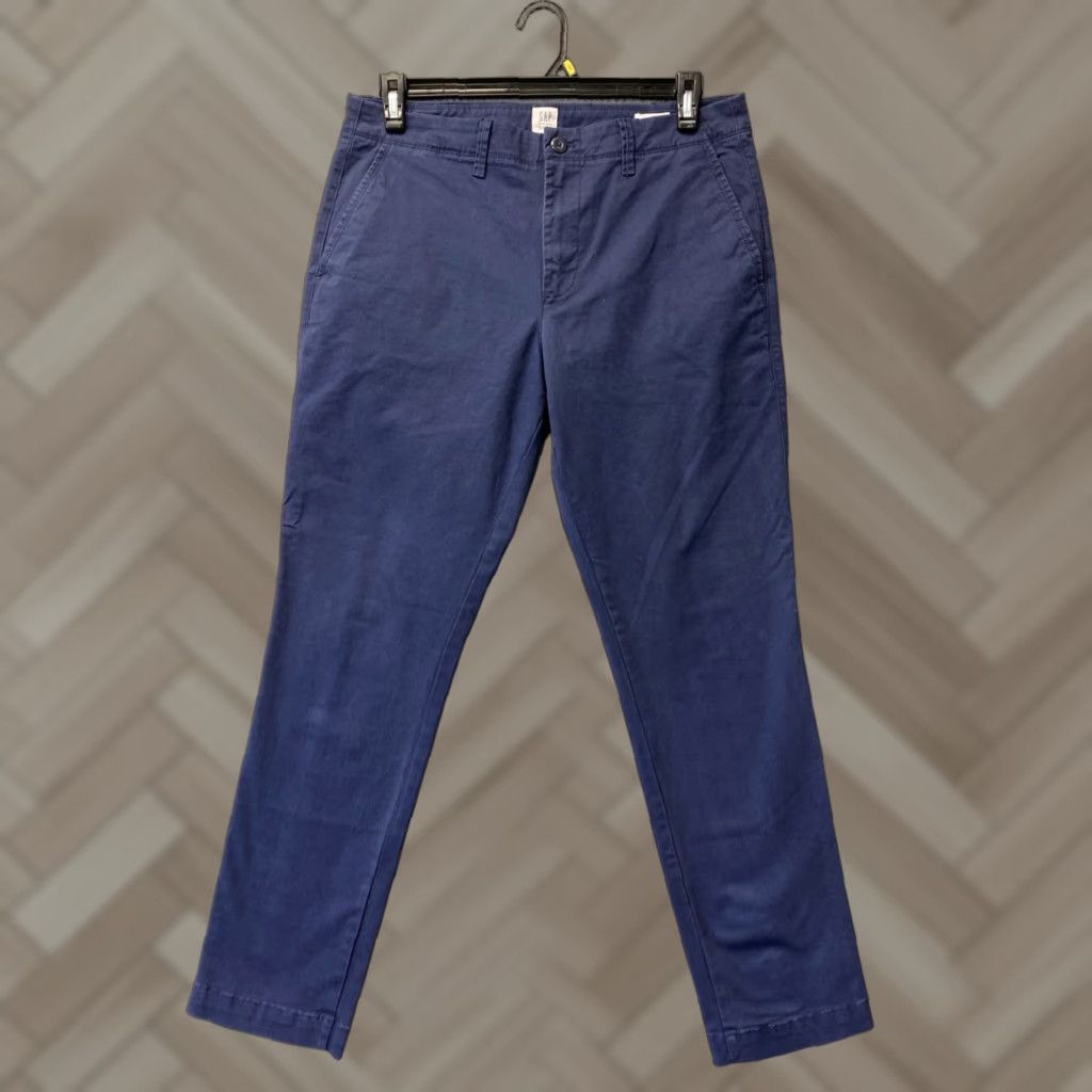 Gap Gap Pants Men’s Khakis 33x30 Navy Straight Regular Chino Size US 33 - 1 Thumbnail