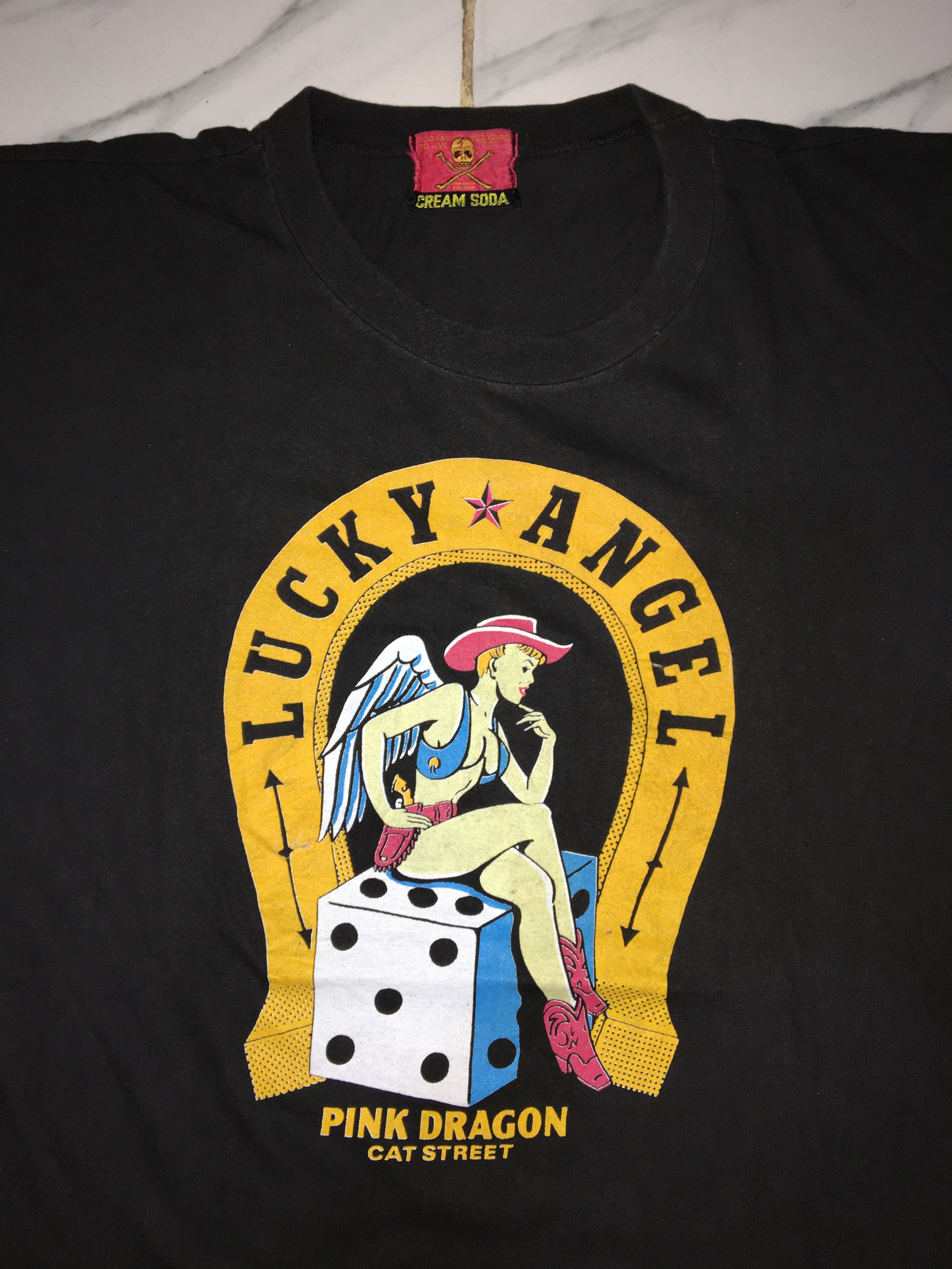 Japanese Brand Vintage Cream Soda Lucky Angel Tshirts Size US M / EU 48-50 / 2 - 2 Thumbnail
