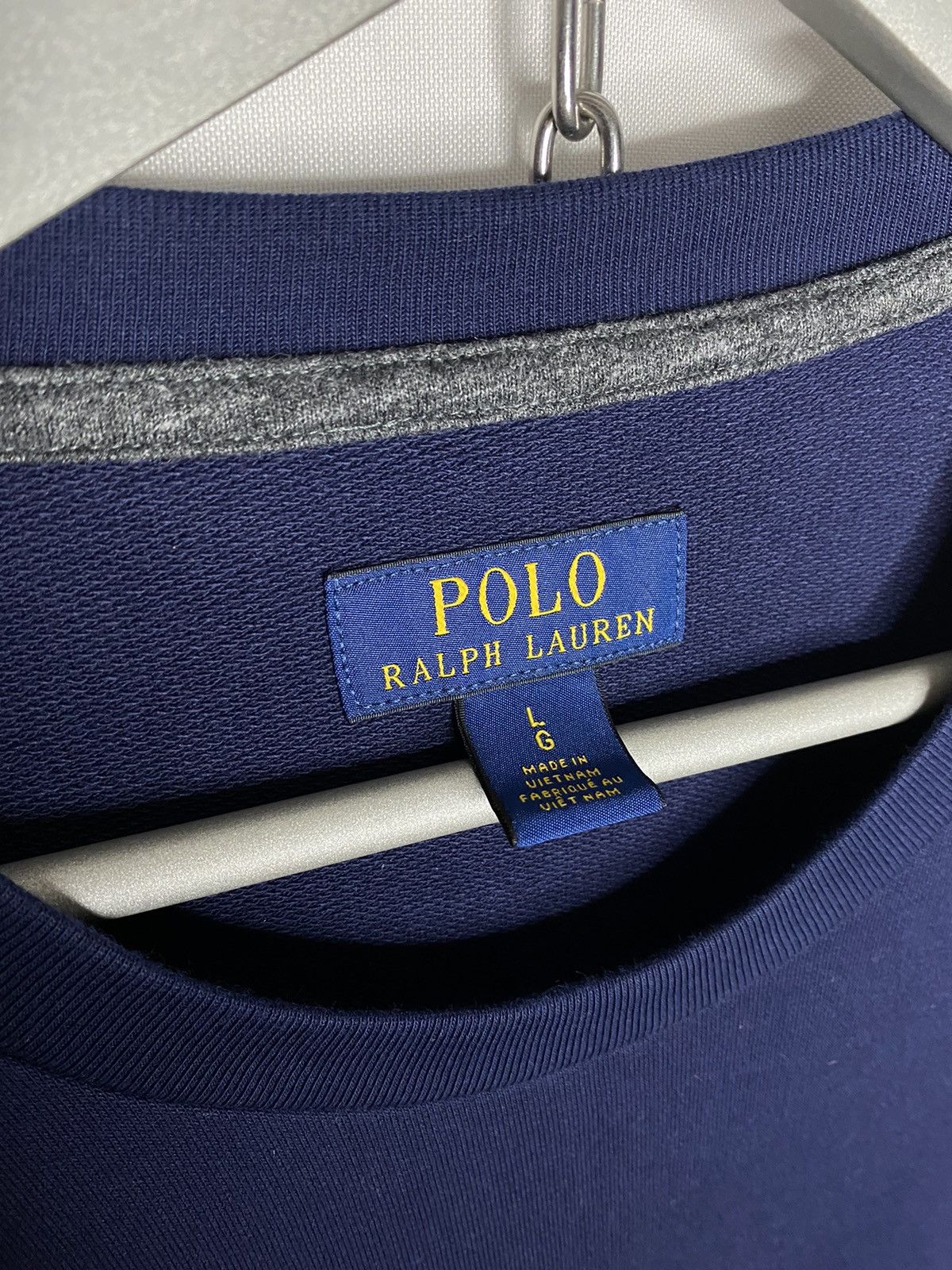 Polo Ralph Lauren 💵 Polo Ralph Lauren Long Sleeve Sweatshirt Big Logo Navy💵 Size US L / EU 52-54 / 3 - 6 Thumbnail