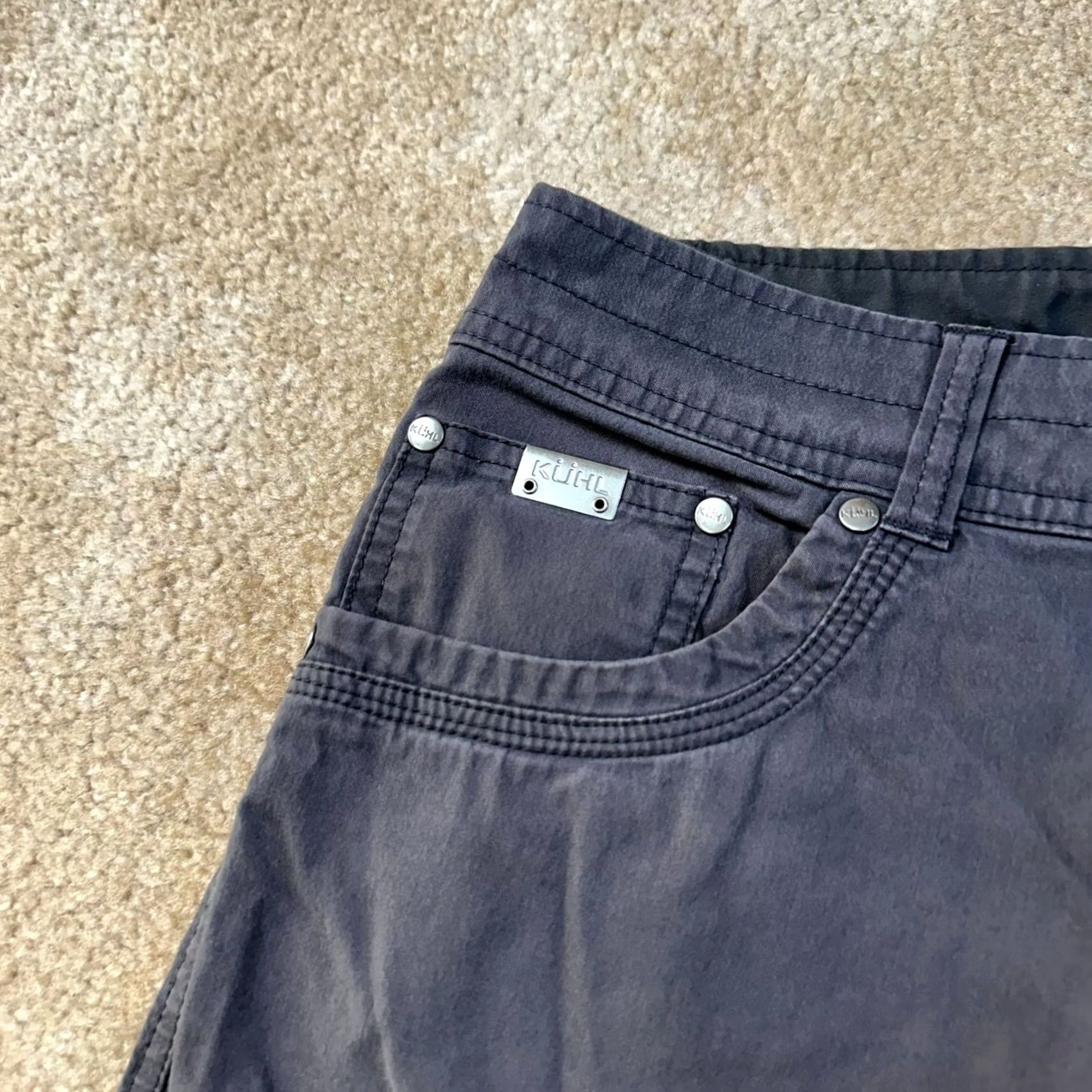 Vintage KUHL Konfidant Air Pants Men's 34x32 Gray Hiking Outdoor Straight leg Pants Size US 34 / EU 50 - 4 Thumbnail