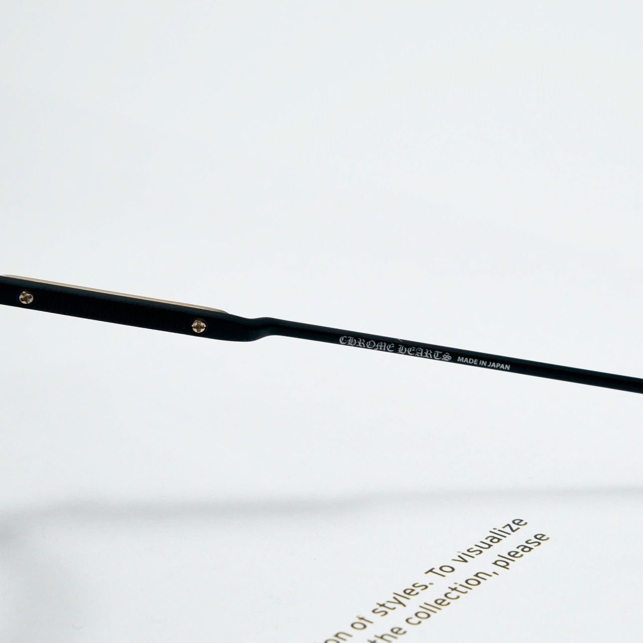 Chrome Hearts CHROME HEARTS LUMP MATTE BLACK/18KGP GLASSES Size ONE SIZE - 4 Thumbnail